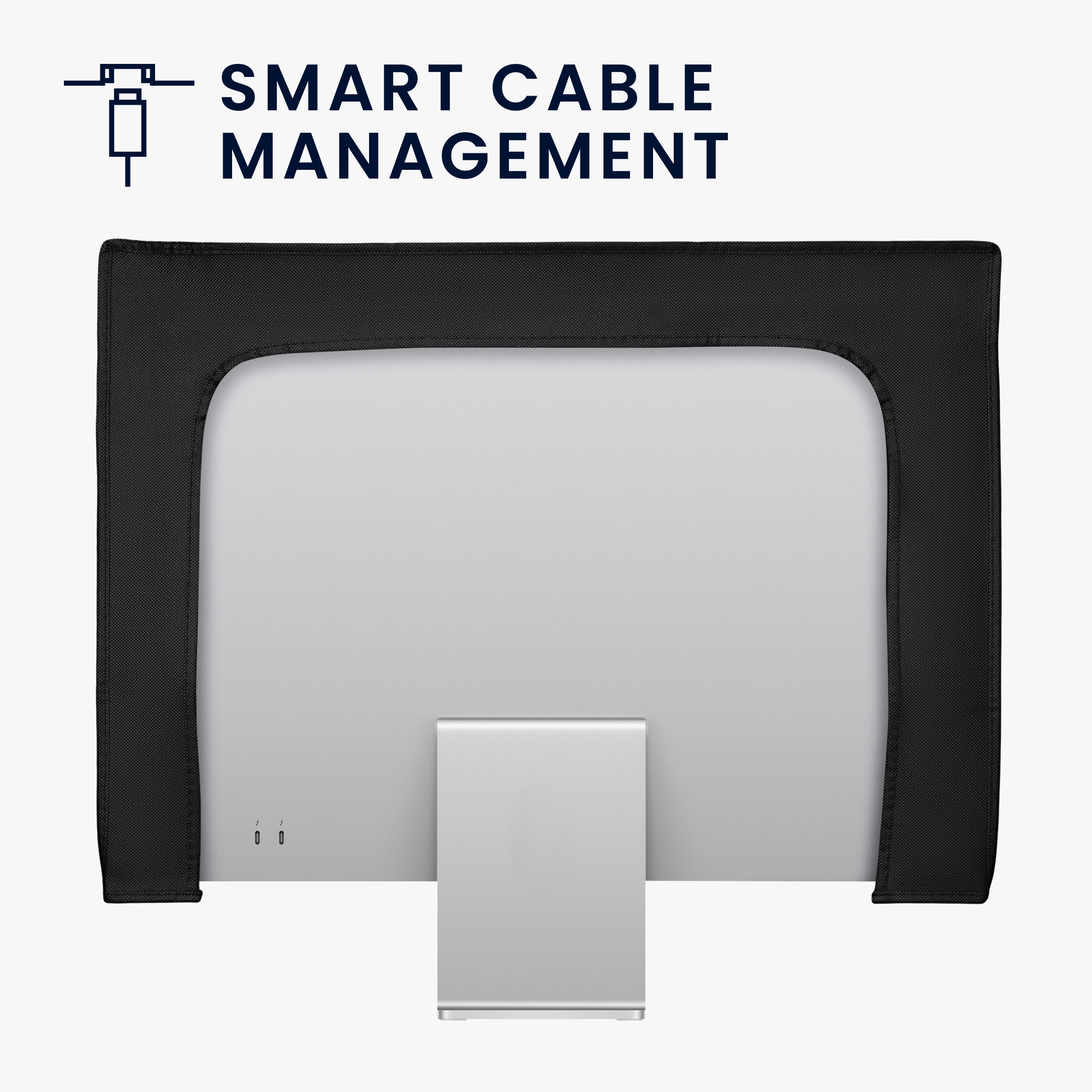 Kryt na monitor počítače pro 20-22" monitor kwmobile - Relax hammock černá / bílá