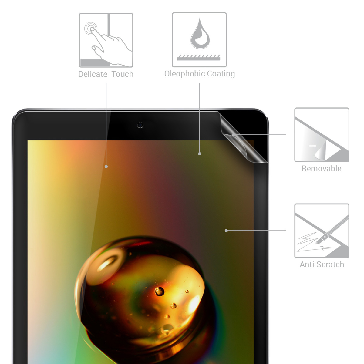 Ochranná fólie kwmobile iPad 9.7 (2017 / 2018) - 2 ks, matná