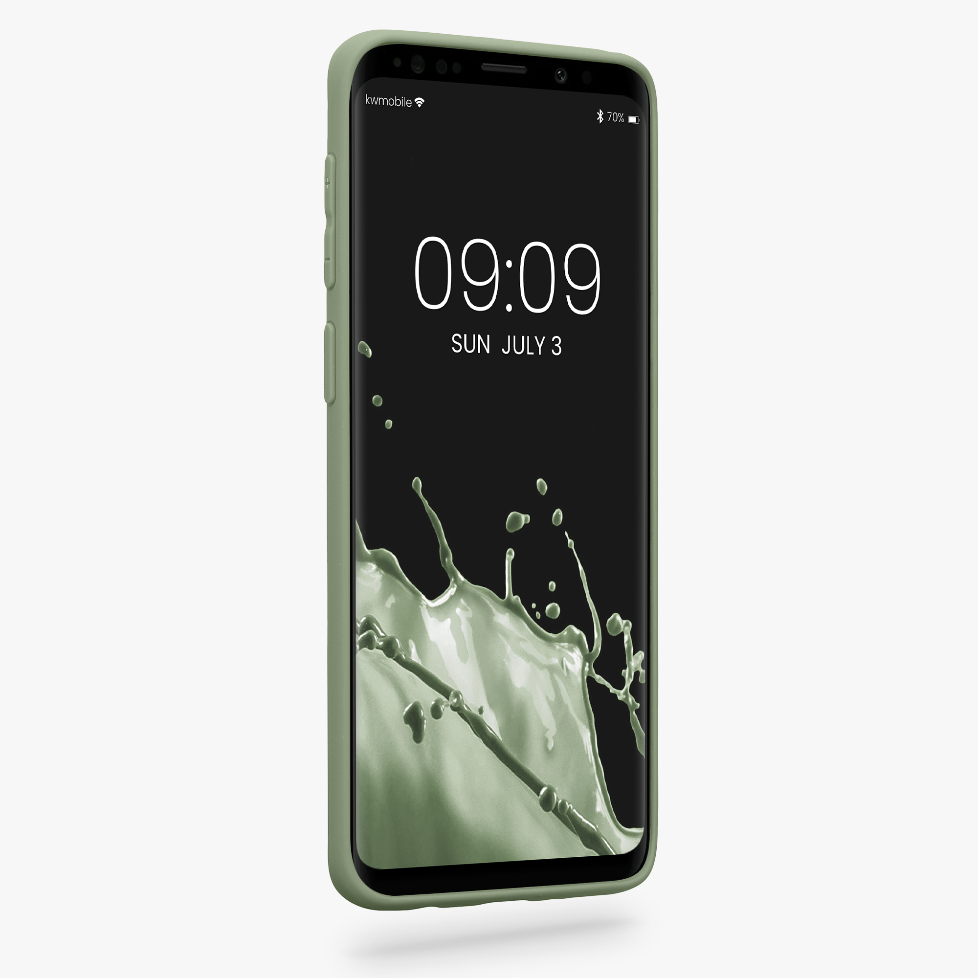 Kryt na mobil Galaxy S9 kwmobile šedozelený