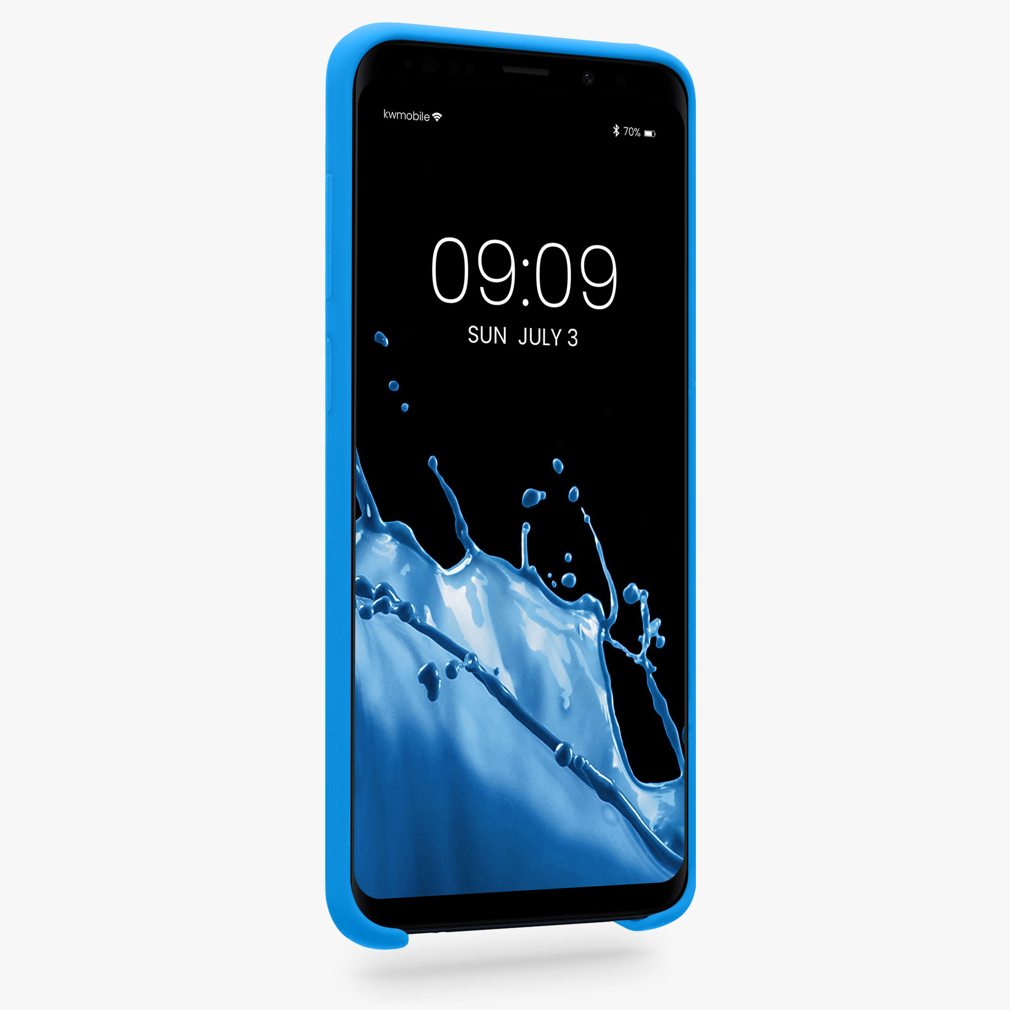 Kryt na mobil Galaxy S9 Plus kwmobile zářivě modrý