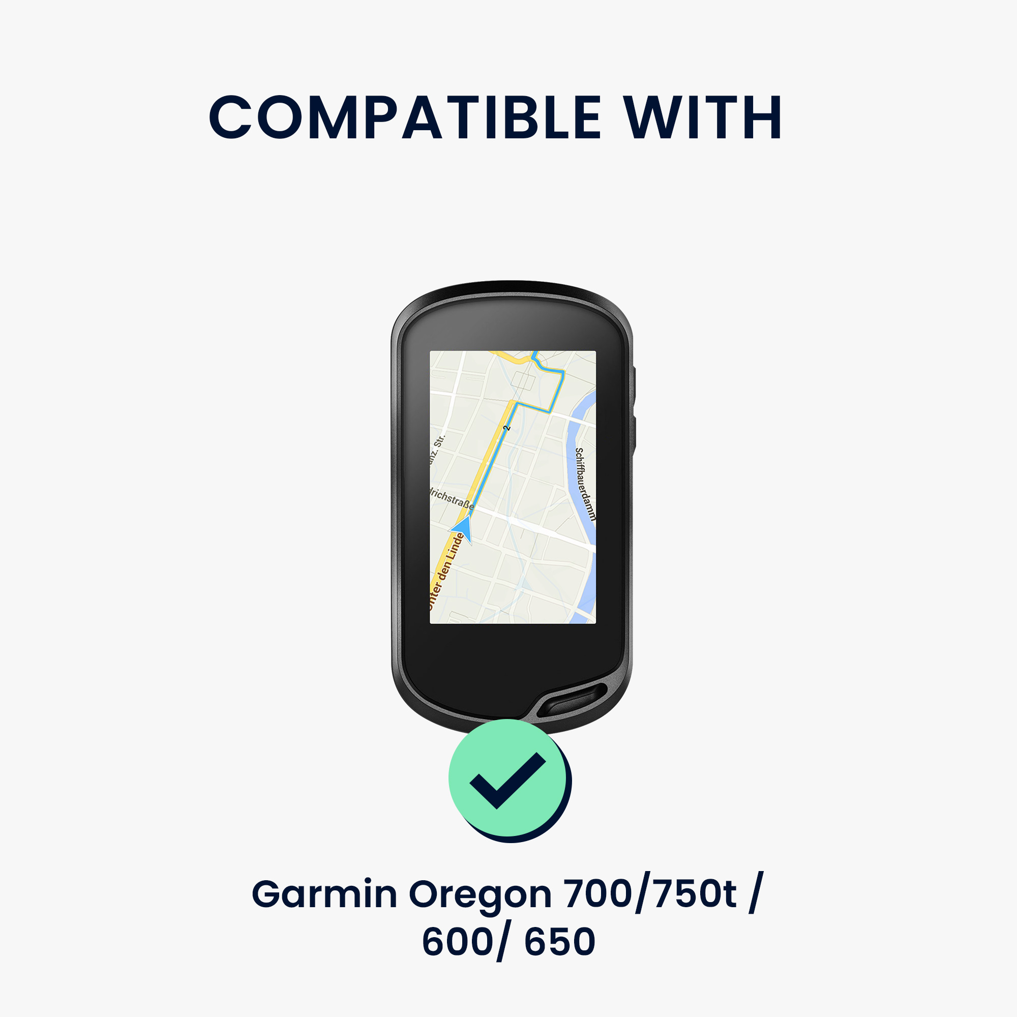 Pouzdro na GPS kwmobile pro Garmin Oregon 700 / 750t / 600 / 650, černá