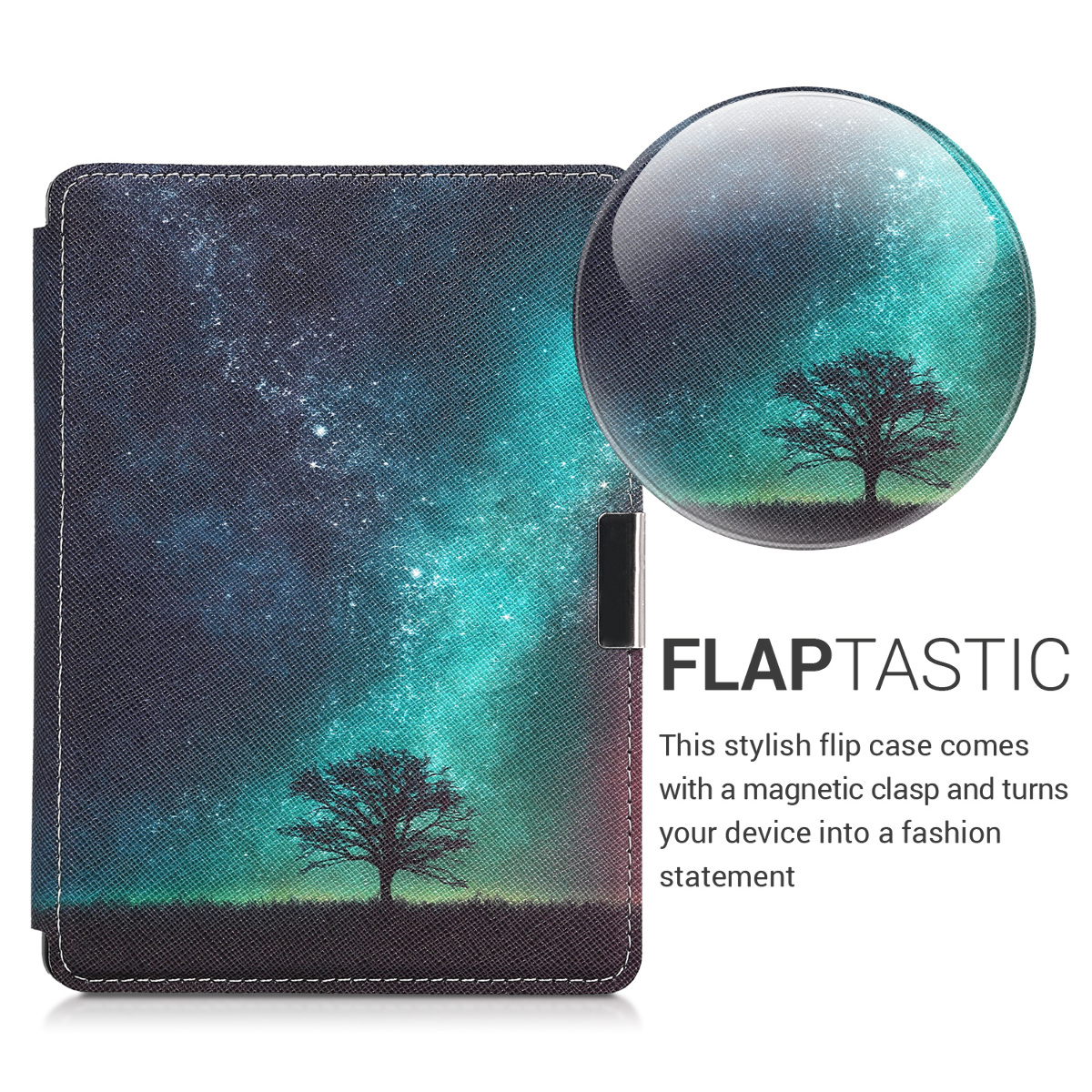 Flip pouzdro na čtečku Kobo Aura Edition 2 Cosmic Nature se stojánkem