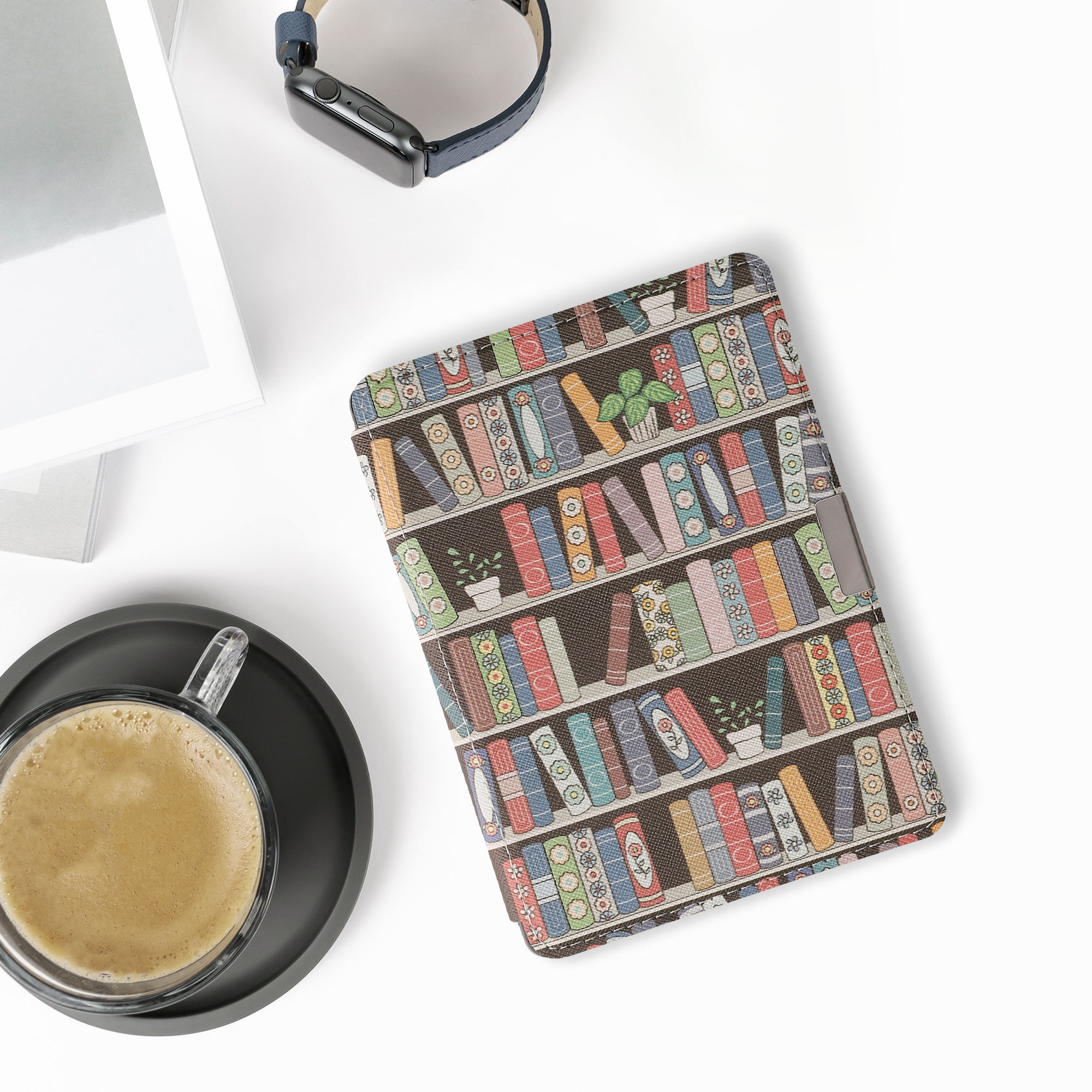 Flip pouzdro na čtečku Kobo Aura Edition 2 Summer Library se stojánkem