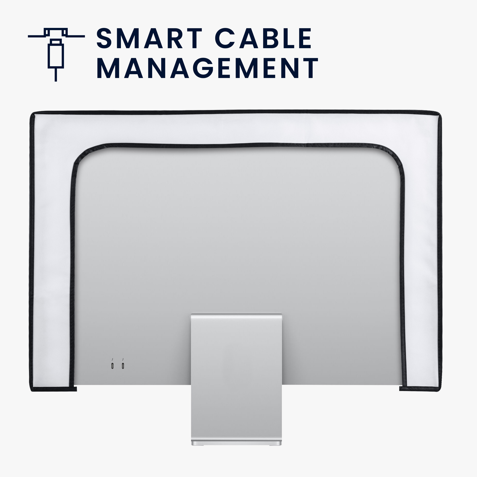 Kryt na monitor pro 27-28" monitor kwmobile - bílá
