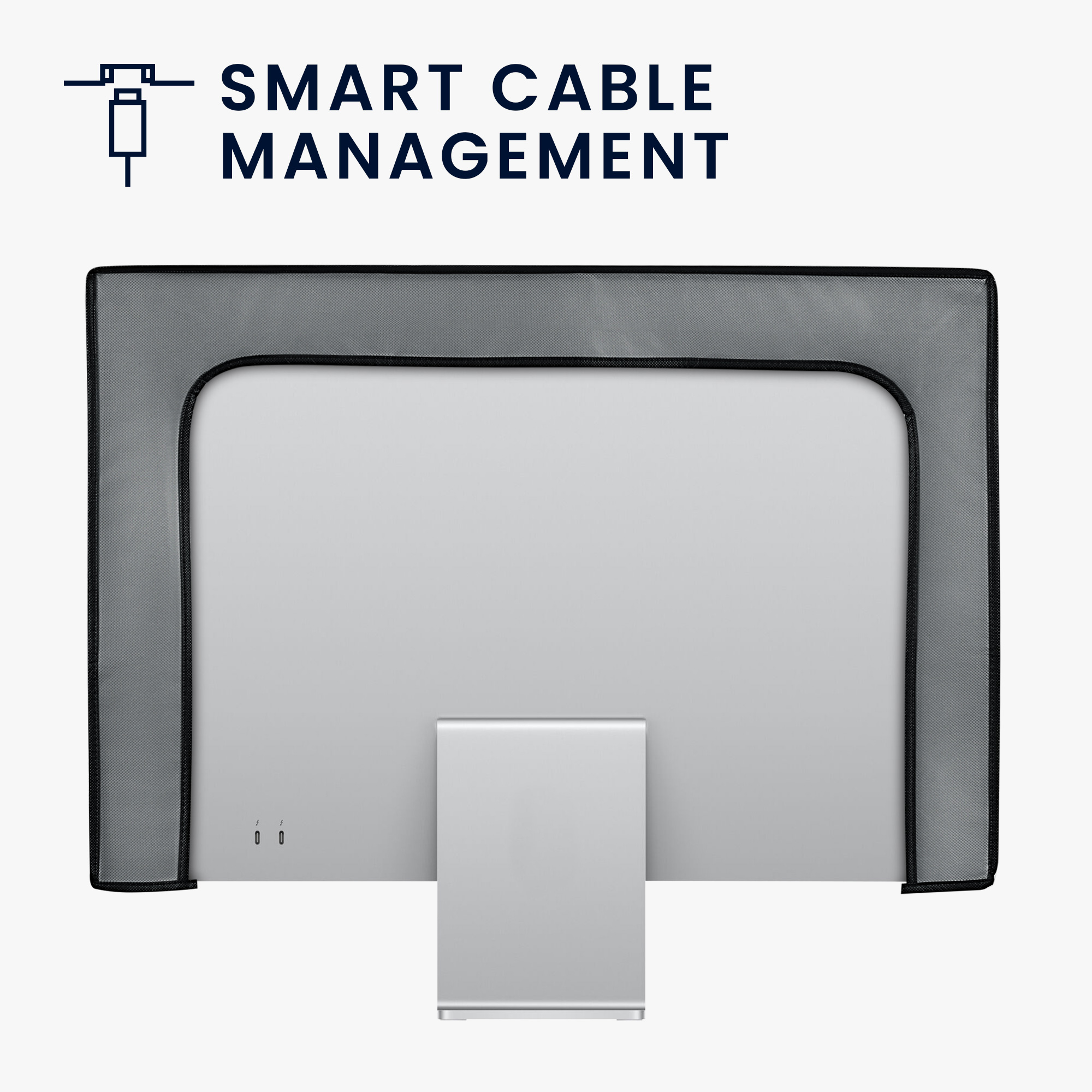 Obal na monitor 27-28" kwmobile šedý