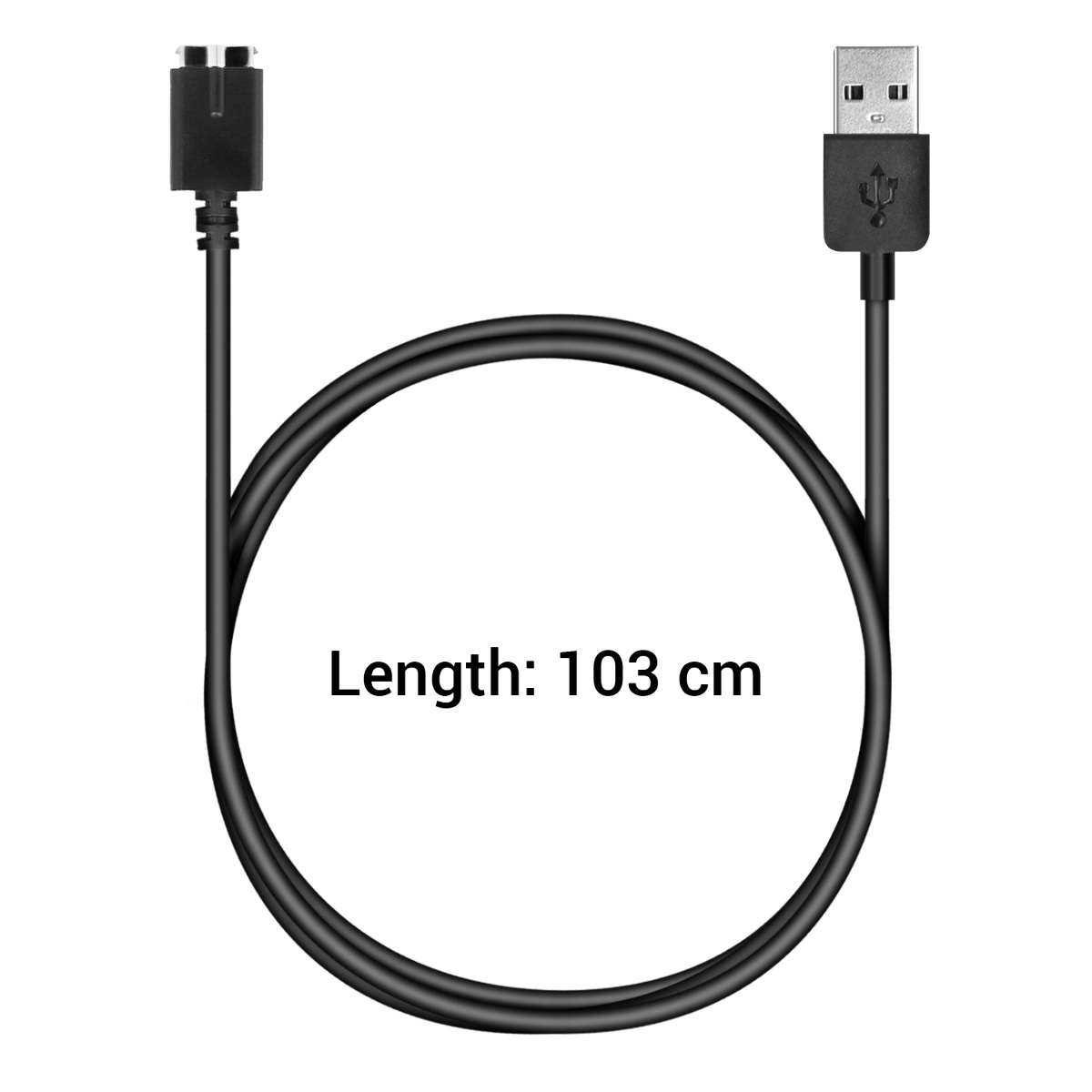 Nabíjecí kabel pro hodinky kwmobile pro Polar M430, černá
