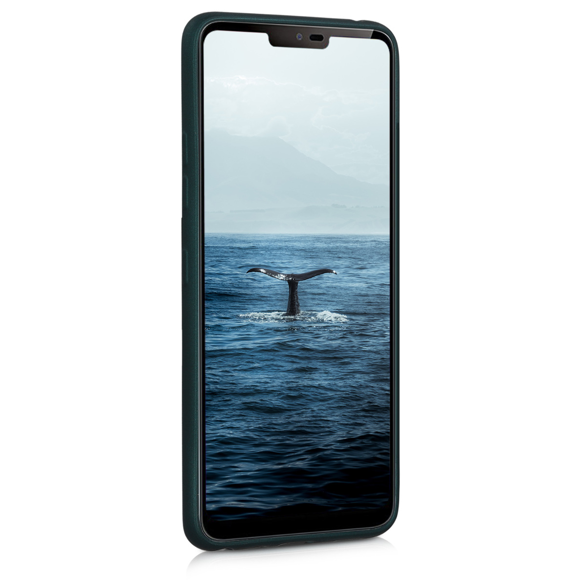 Kryt na mobil LG G7 ThinQ / Fit / One kwmobile TPU metalický metalická petrolejová