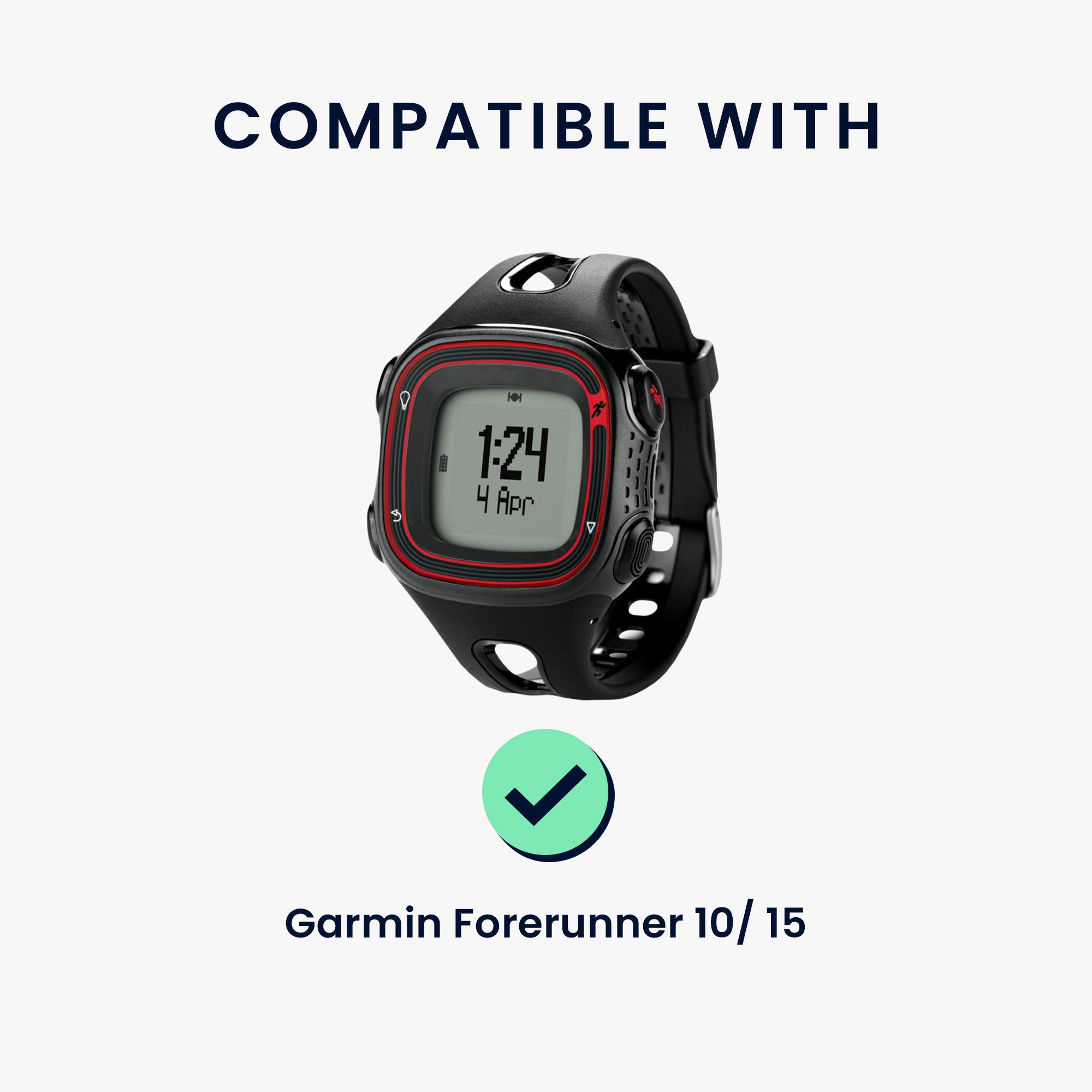 Nabíjecí kabel Garmin Forerunner 10 / 15 kwmobile USB-A černý