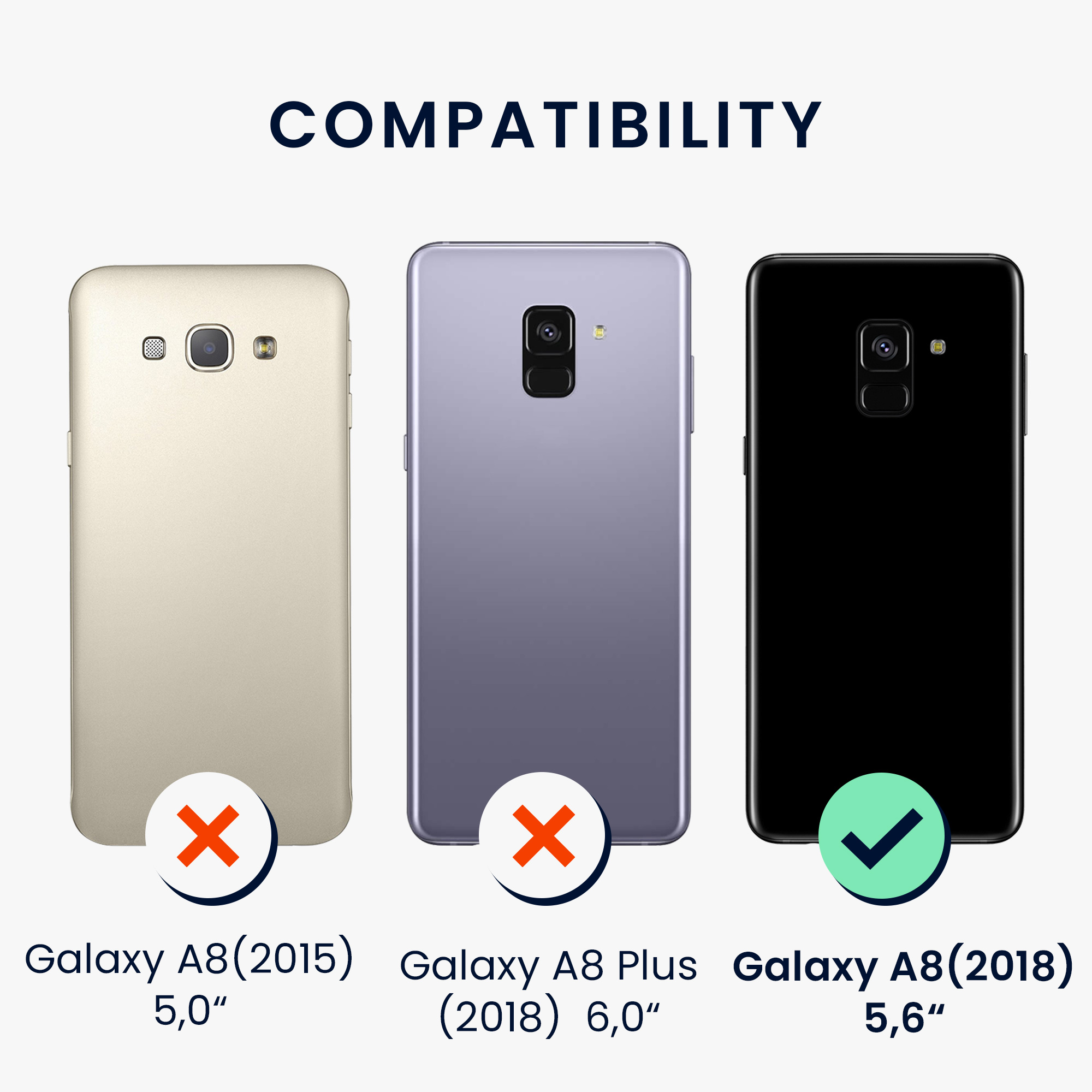 Metalický kryt na mobil Samsung Galaxy A8 (2018) kwmobile metalicky růžový