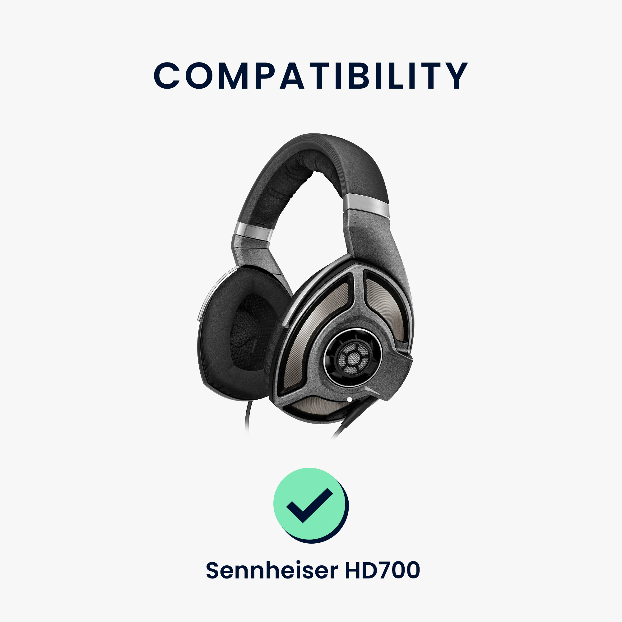 2x náušníky na sluchátka pro Sennheiser HD700 kwmobile - černá
