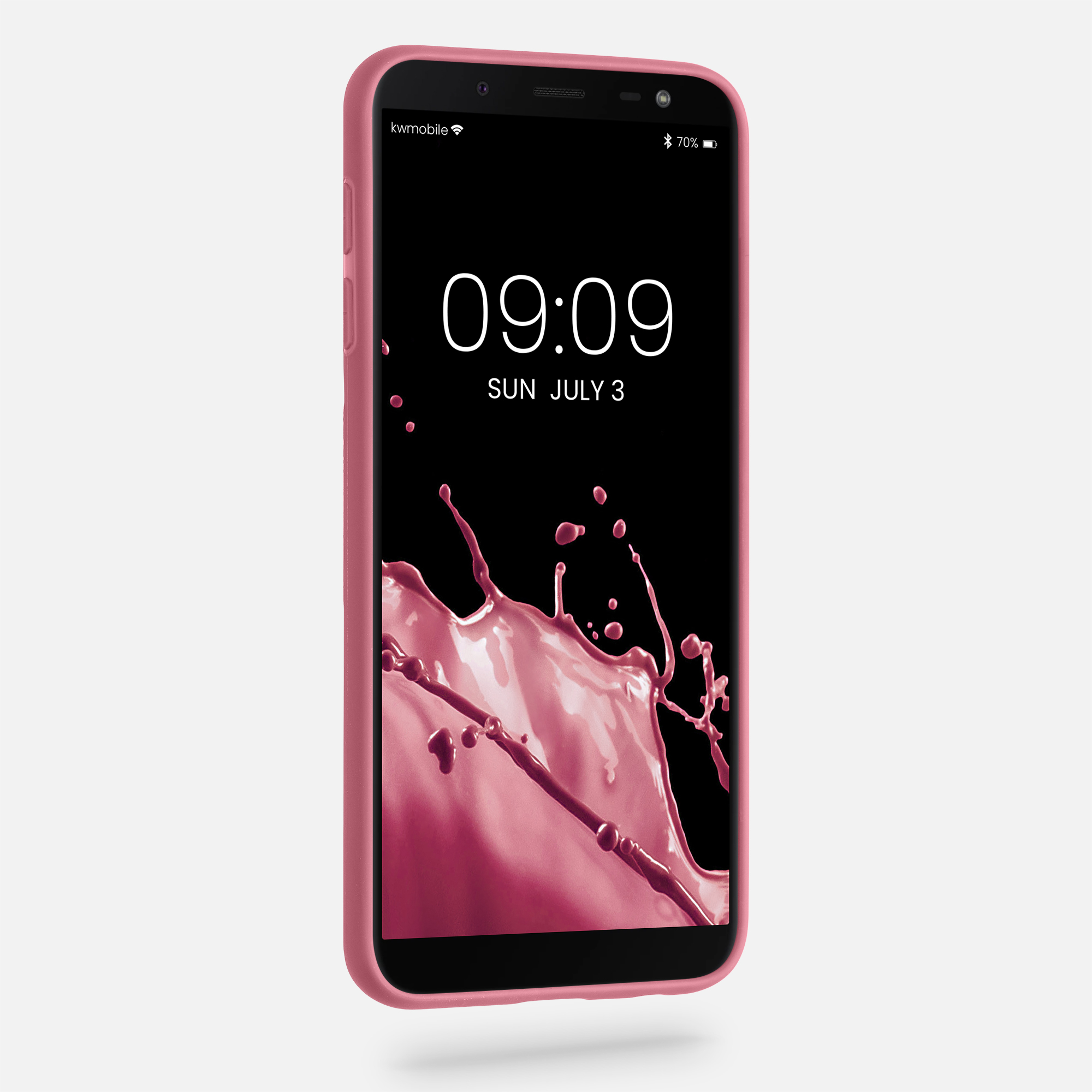 Kryt na mobil Samsung Galaxy J6 kwmobile TPU tmavě růžový