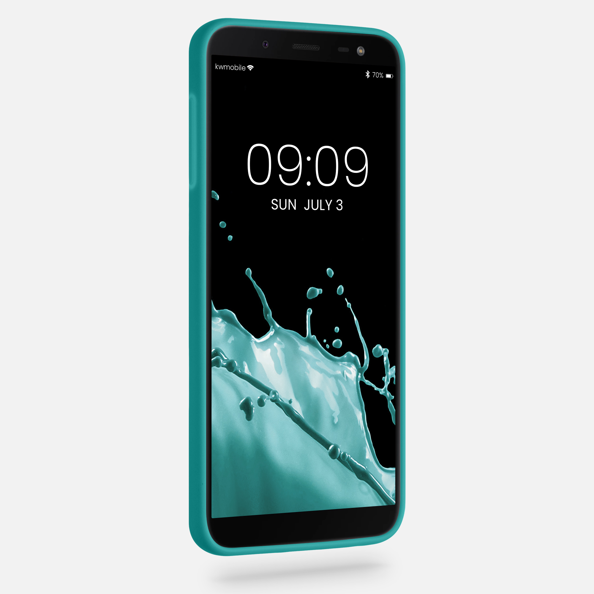 Kryt na mobil Samsung Galaxy J6 kwmobile TPU matně petrolejový