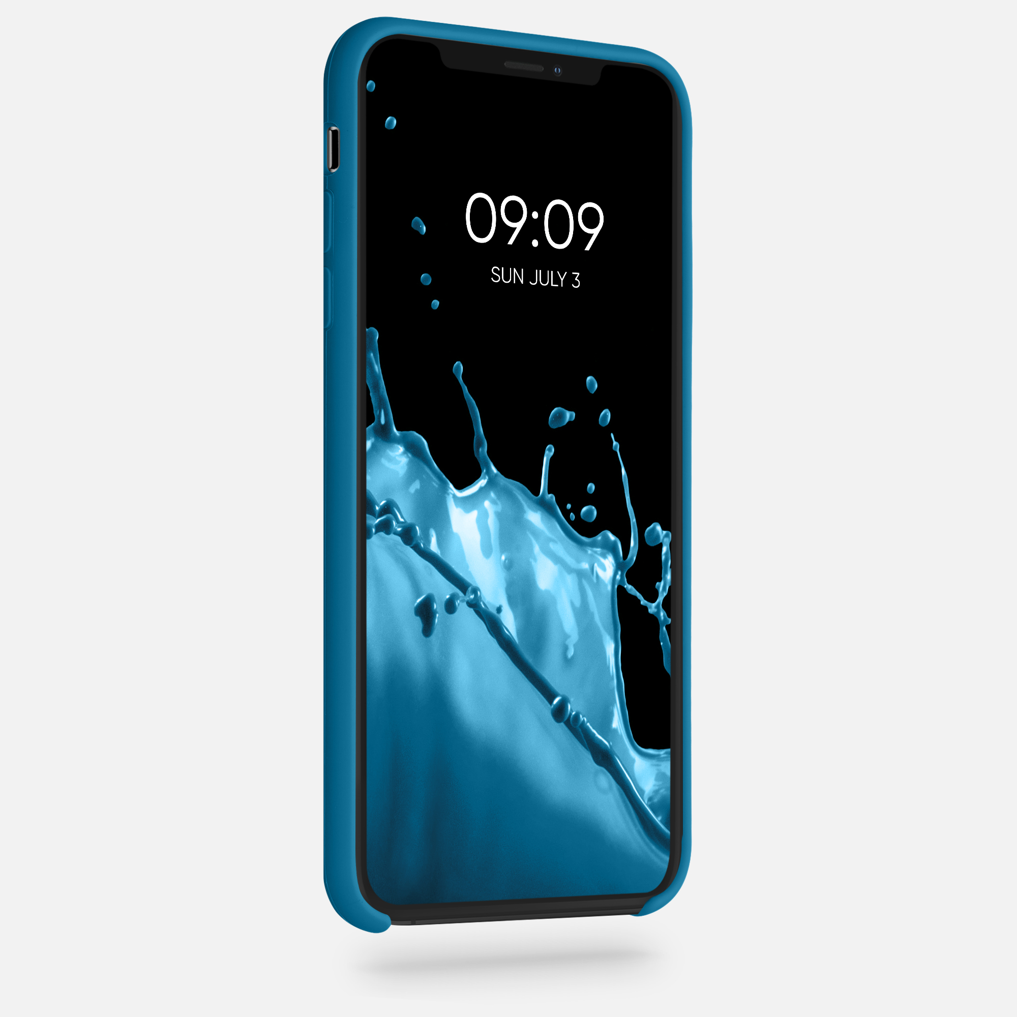 Silikonový kryt na mobil kwmobile pro Apple iPhone XS Max - karibská modrá