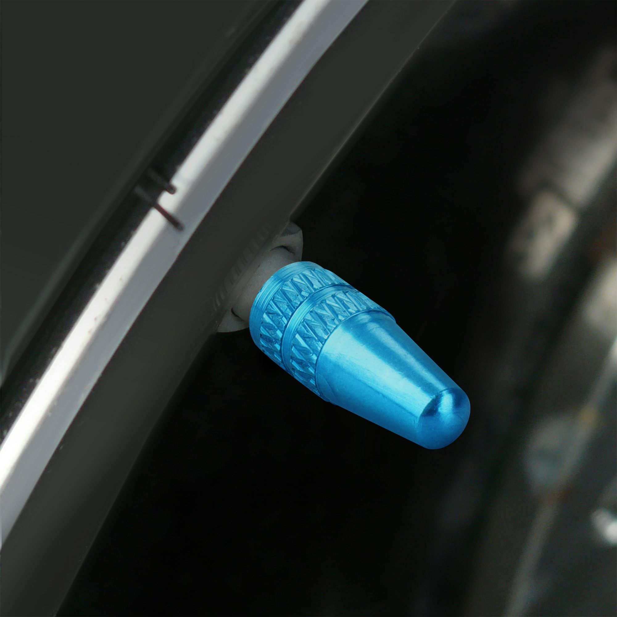 5x Držák na kolo Sclaverand Valve / Presta Valve / French Valve kwmobile - tire caps for bike / road or mountain bike