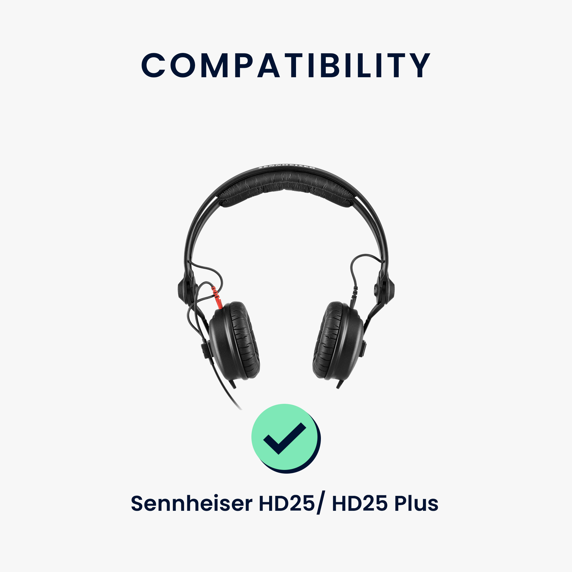 Polstrování hlavového mostu kwmobile pro Sennheiser HD25 / HD25 Plus - černá