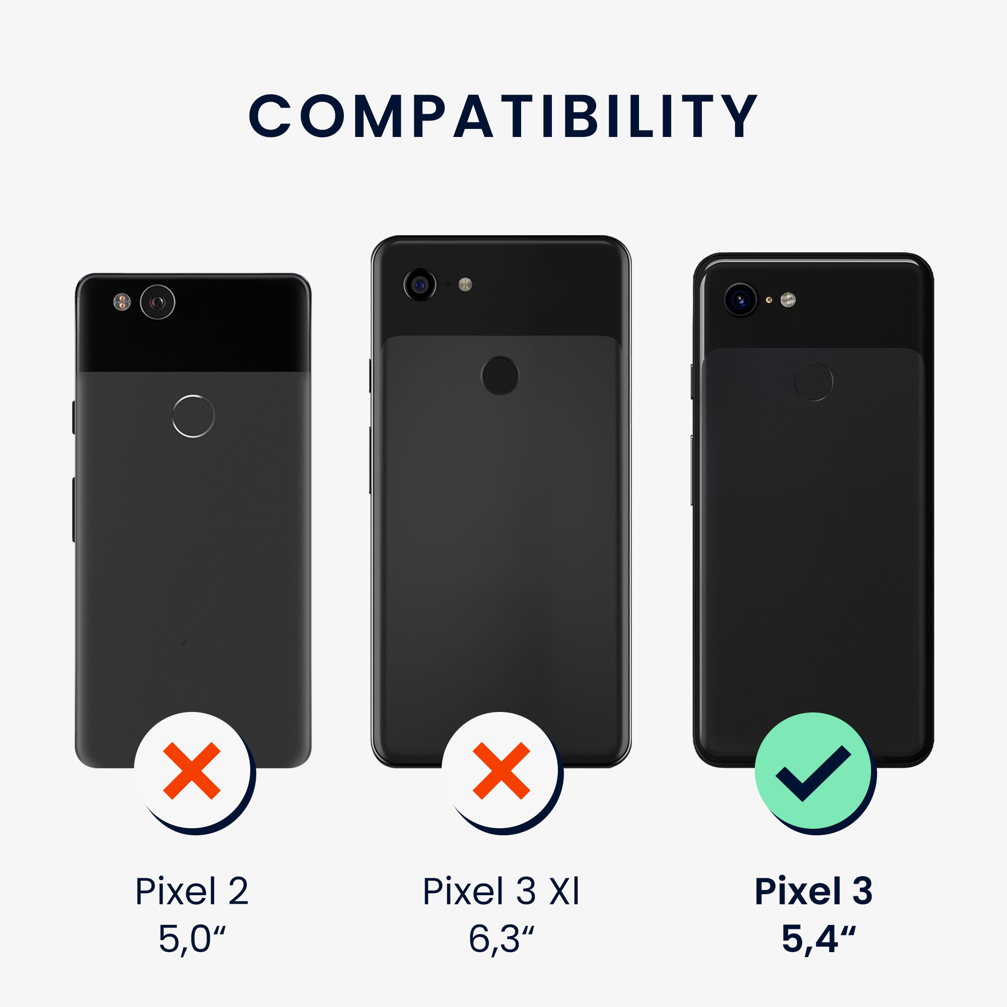 Silikonový kryt kwmobile pro Google Pixel 3 - černá