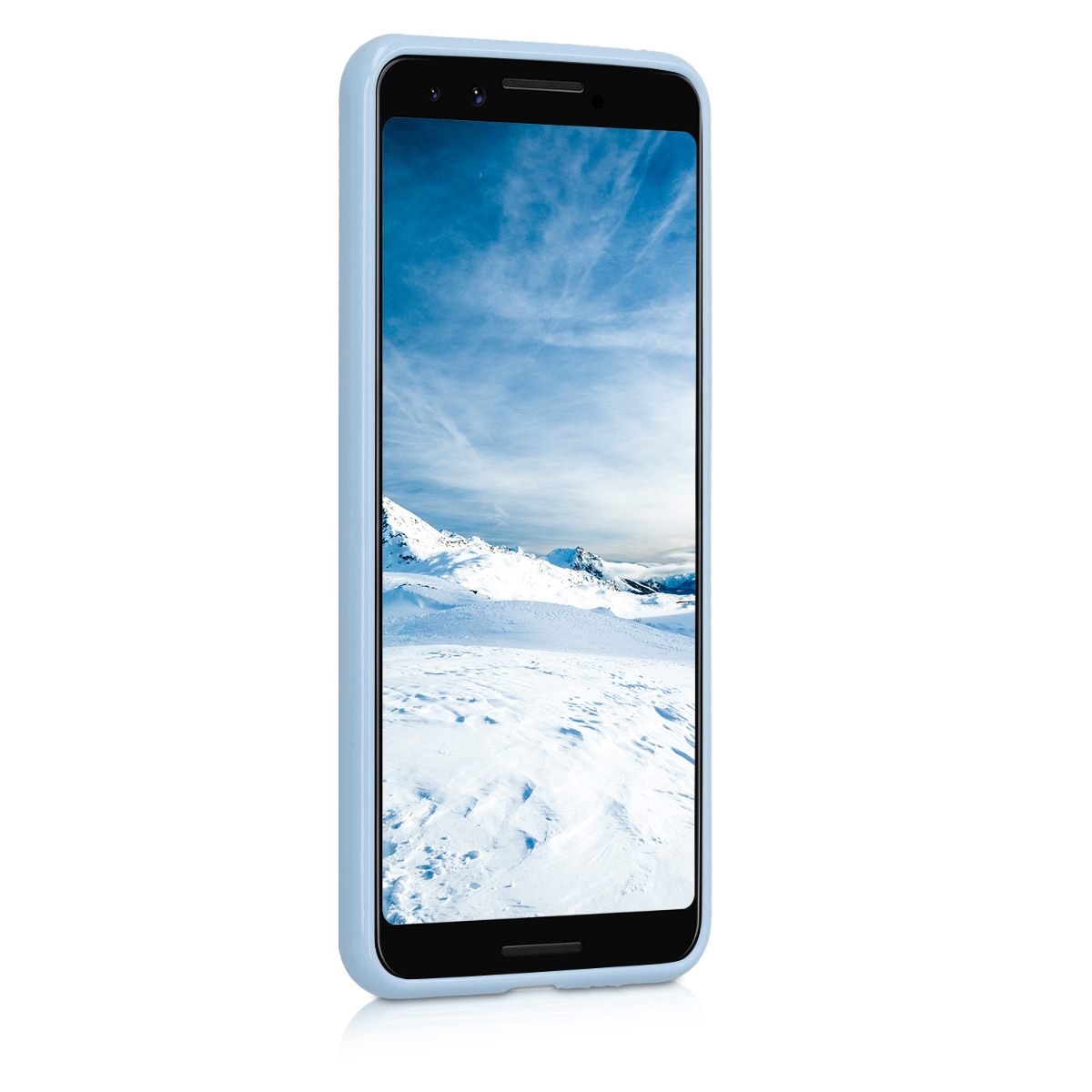 Silikonový kryt kwmobile pro Google Pixel 3 - matná světle modrá
