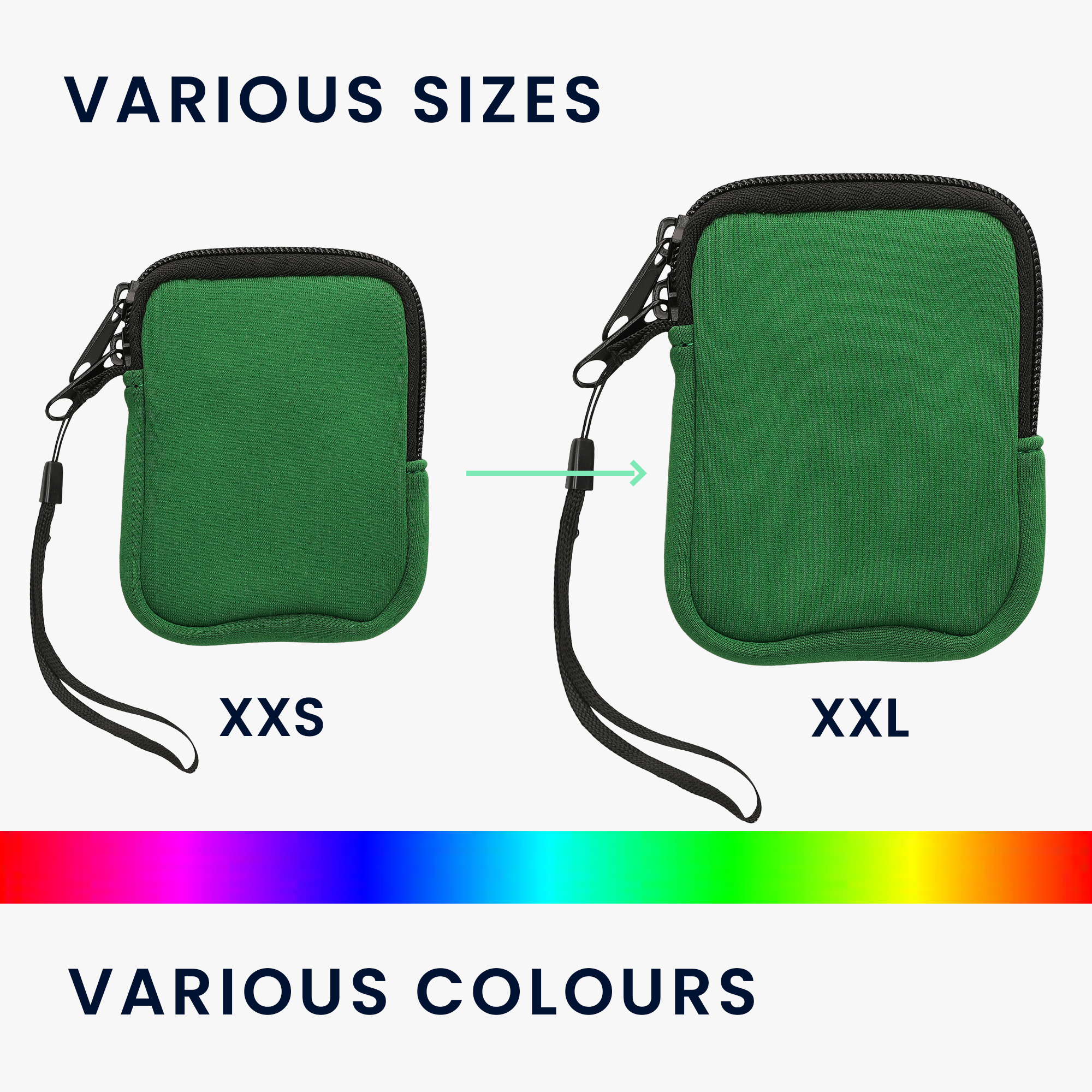 Univerzální pouzdro kwmobile na mobil XXS - 3 / 3,5" - mechově zelená