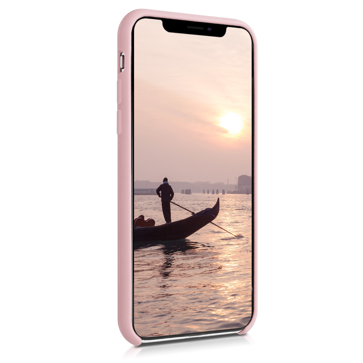 Silikonový kryt na mobil kwmobile pro Apple iPhone XS - vintage růžová
