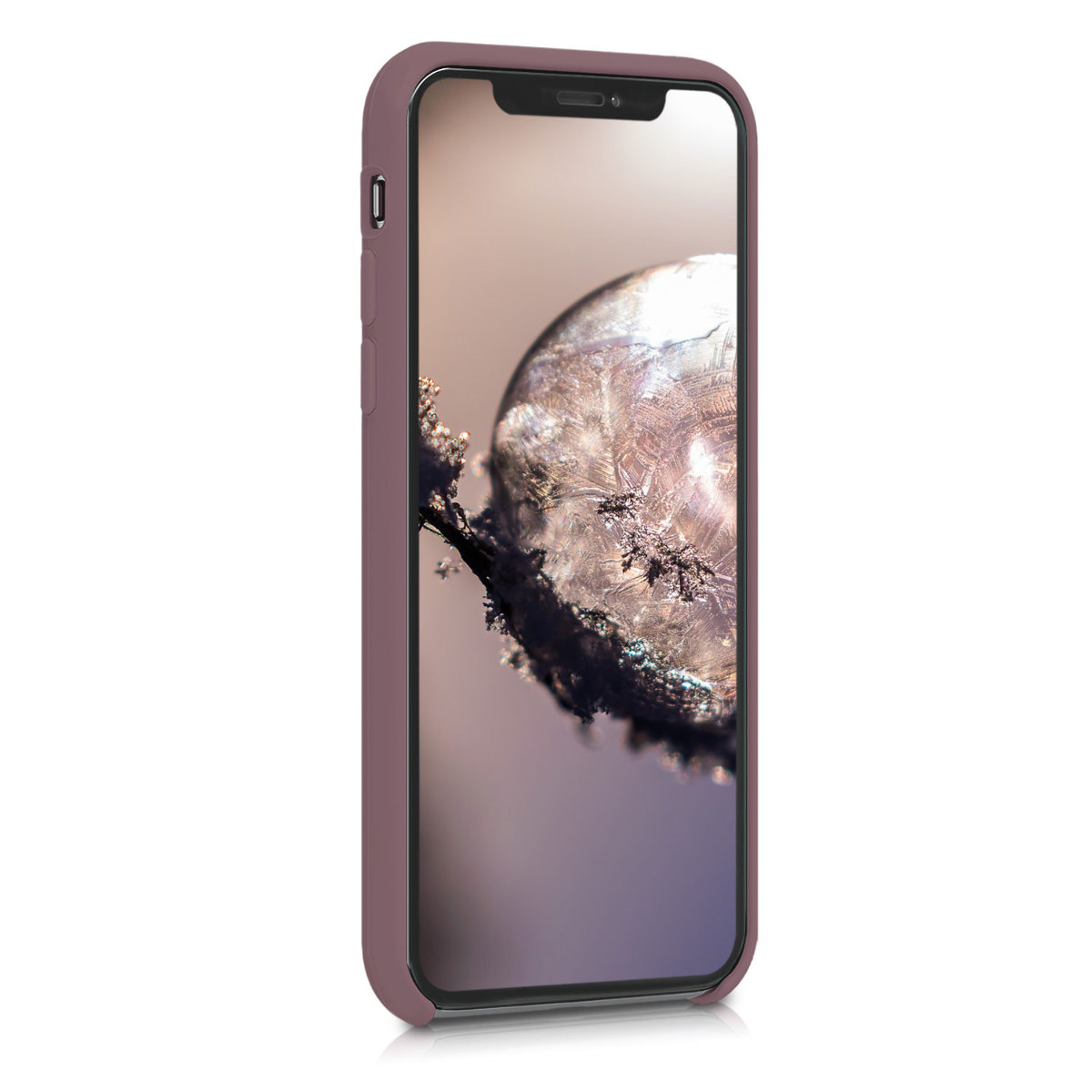 Silikonový kryt na mobil kwmobile pro Apple iPhone XS - hroznově fialová