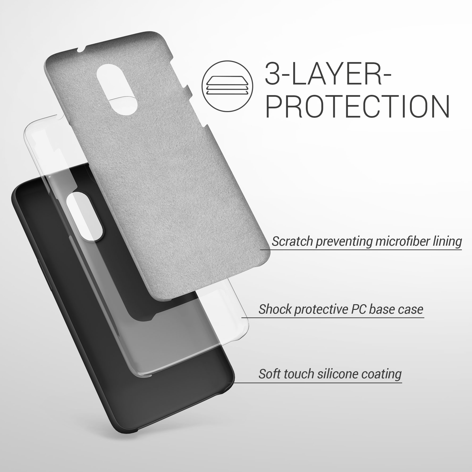 Kryt na mobil OnePlus 6T kwmobile TPU černá