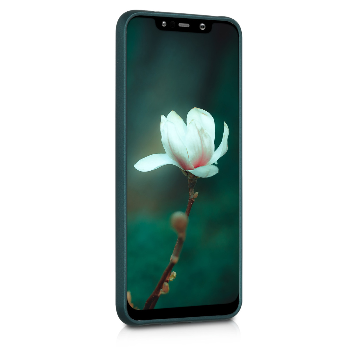 Kryt Xiaomi Pocophone F1 metalický TPU metalická modrozelená kwmobile
