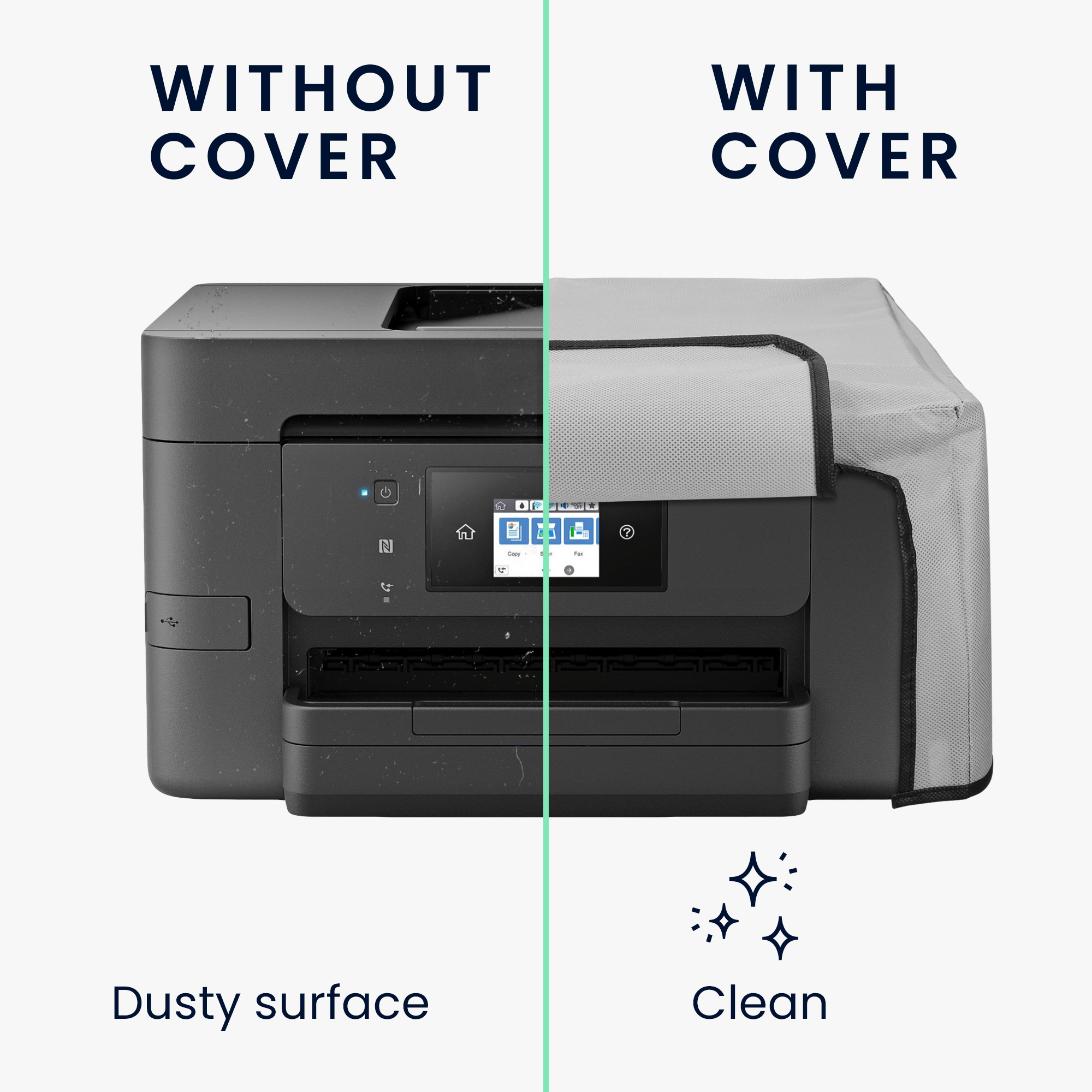 Ochranný obal na tiskárnu Epson WorkForce Pro WF-3725DWF světle šedé