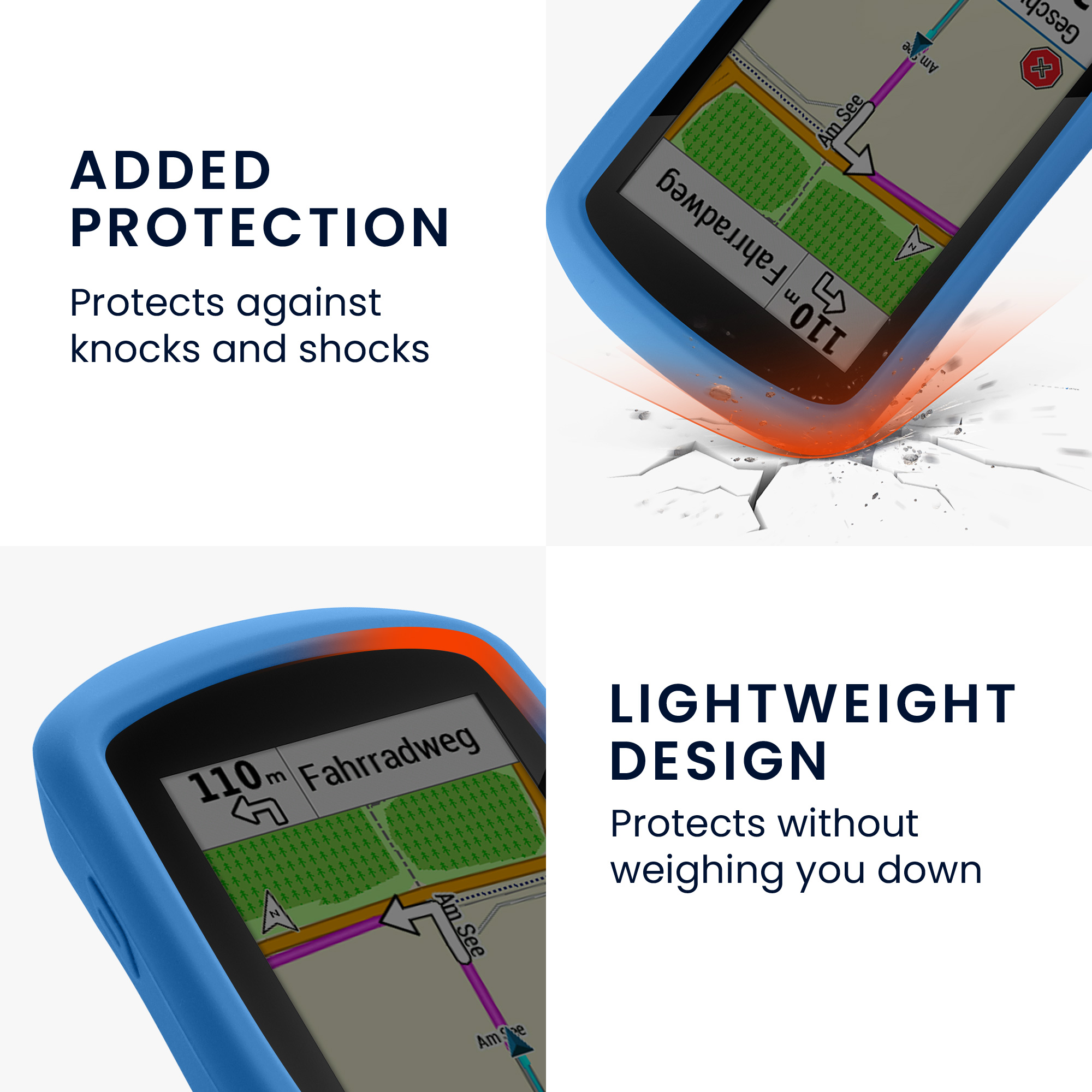 Silikonové pouzdro cyklo GPS Garmin Edge Explore kwmobile průhledná