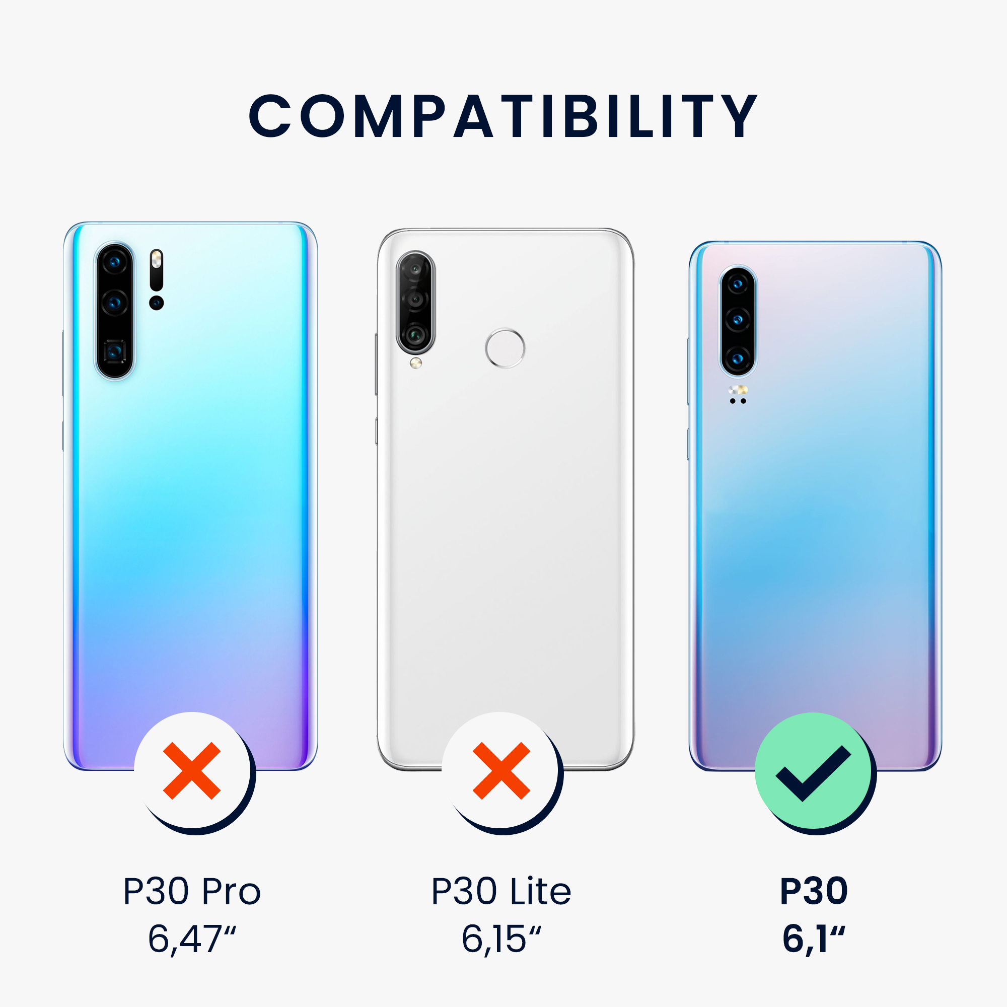 Kryt kwmobile Huawei P30, kamenně béžová