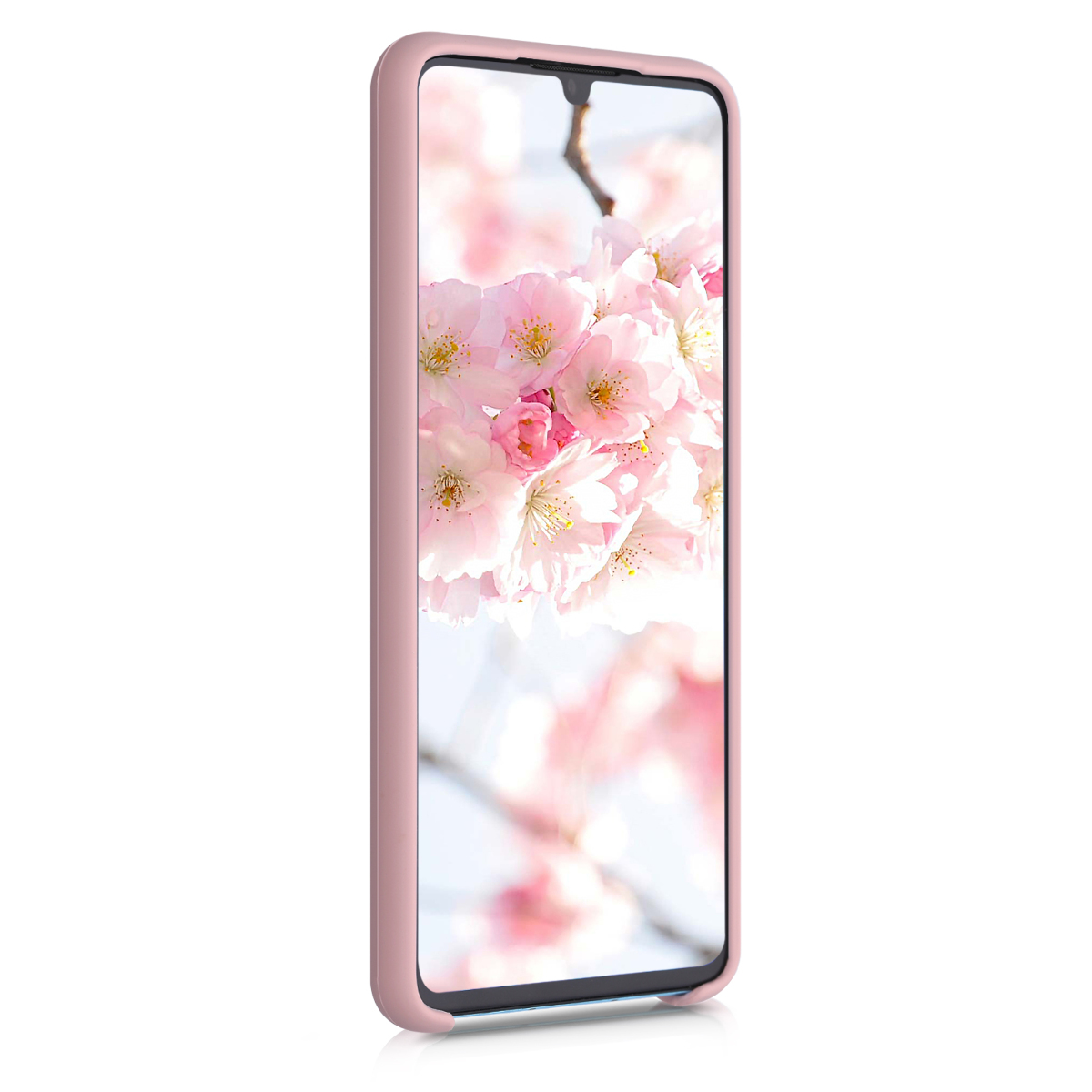 Silikonový kryt pro Huawei P30, nárazuvzdorný, pro bezdrátové nabíjení kwmobile ‑ vintage růžová