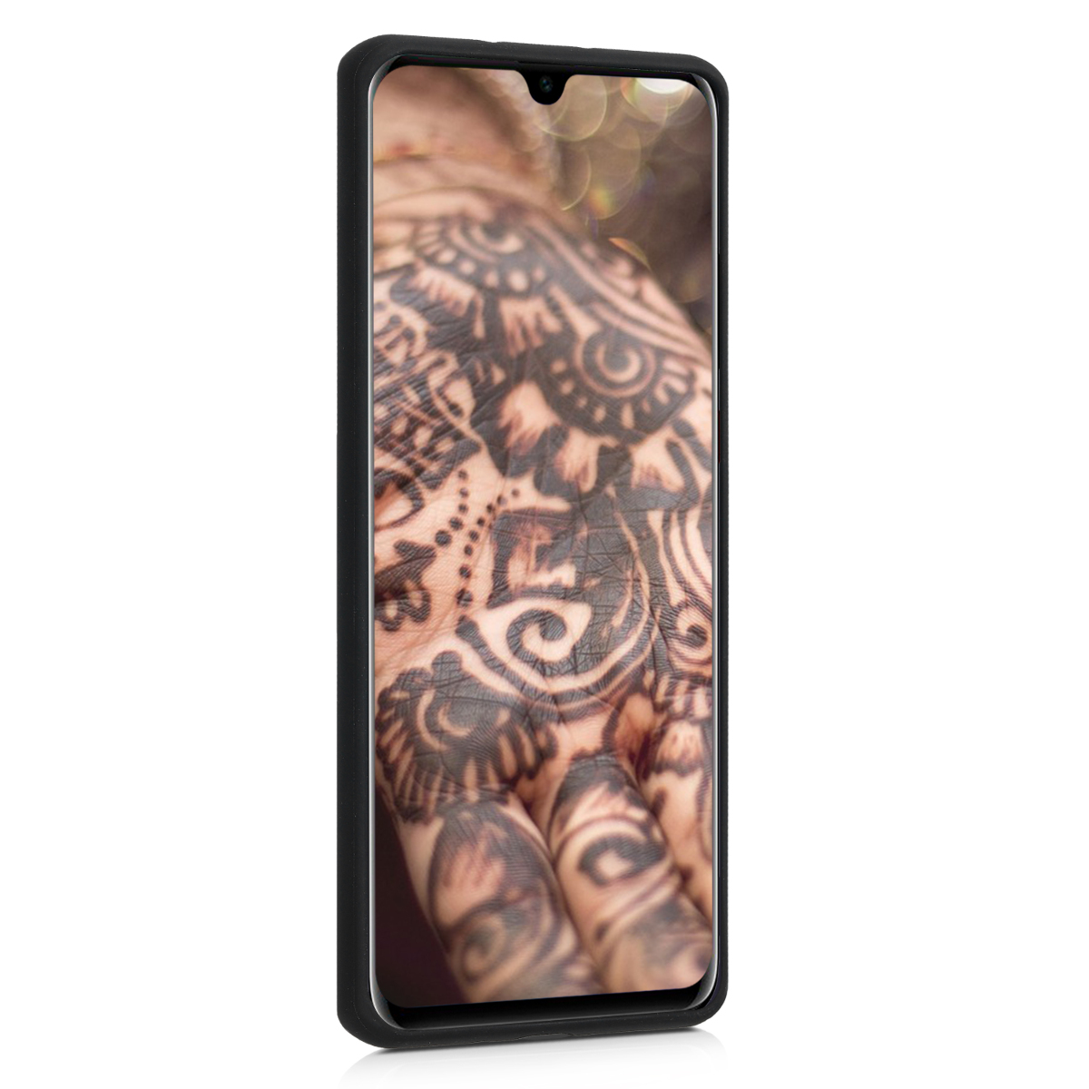 Dřevěné pouzdro pro Huawei P30 Pro kwmobile - tvrdý obal v tmavě hnědé barvě