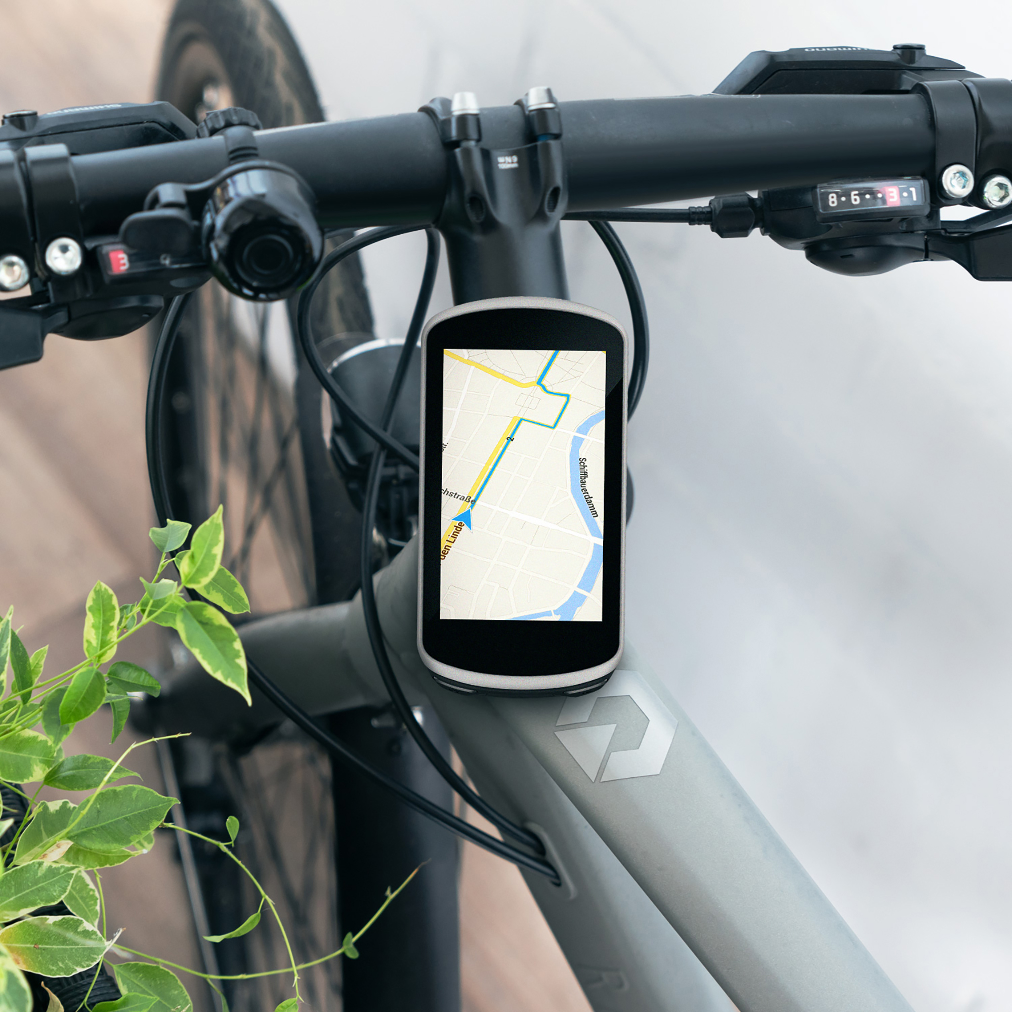 1x Držák na kolo kwmobile pro Garmin Edge / Bryton Rider / CatEye - Set of 1 Top Cap Mounts for Bike GPS Navigation
