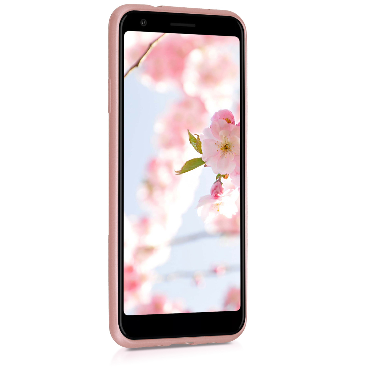 Zadní kryt kwmobile pro Google Pixel 3a - metalická růžově zlatá