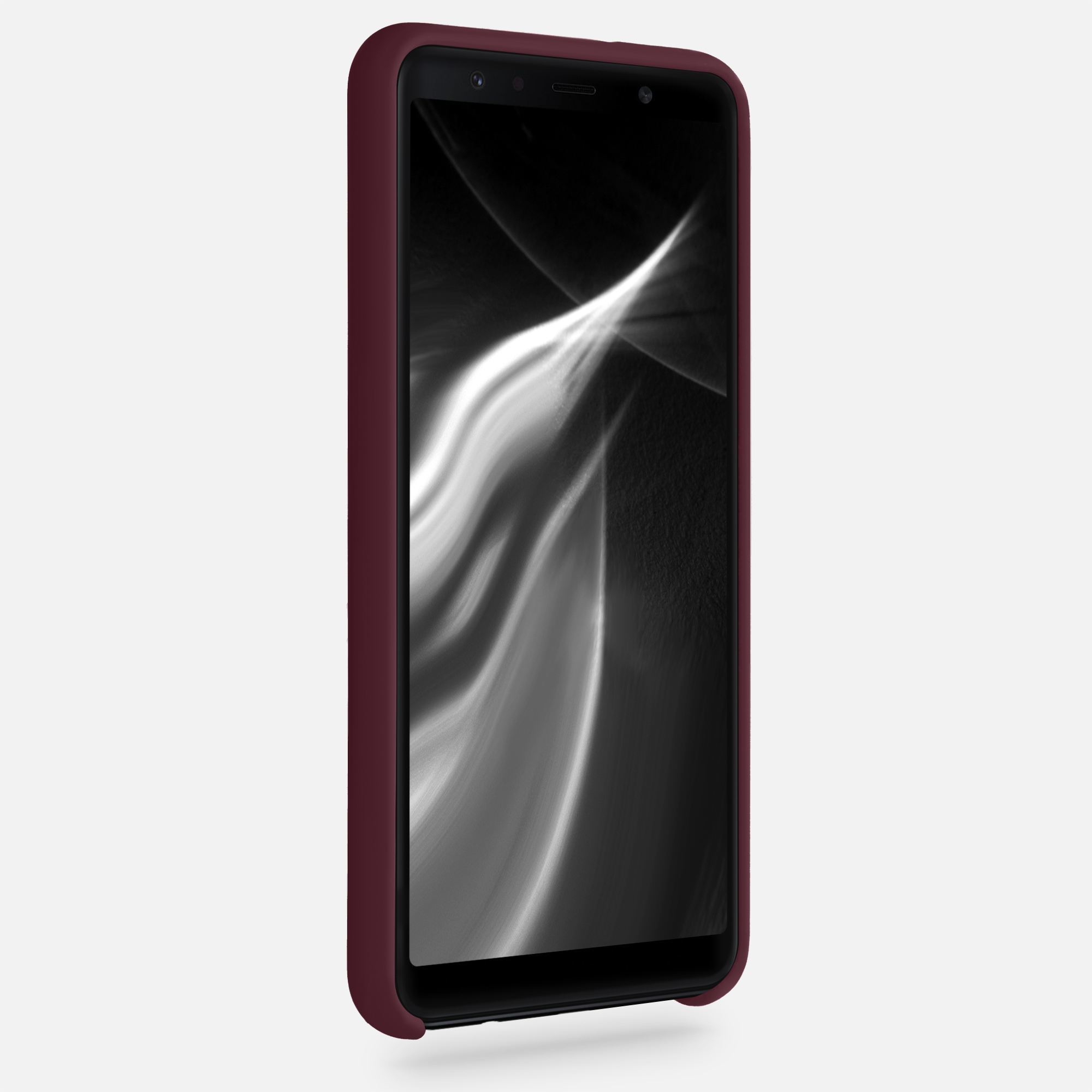 Kryt na mobil Samsung Galaxy A7 (2018) kwmobile TPU červený