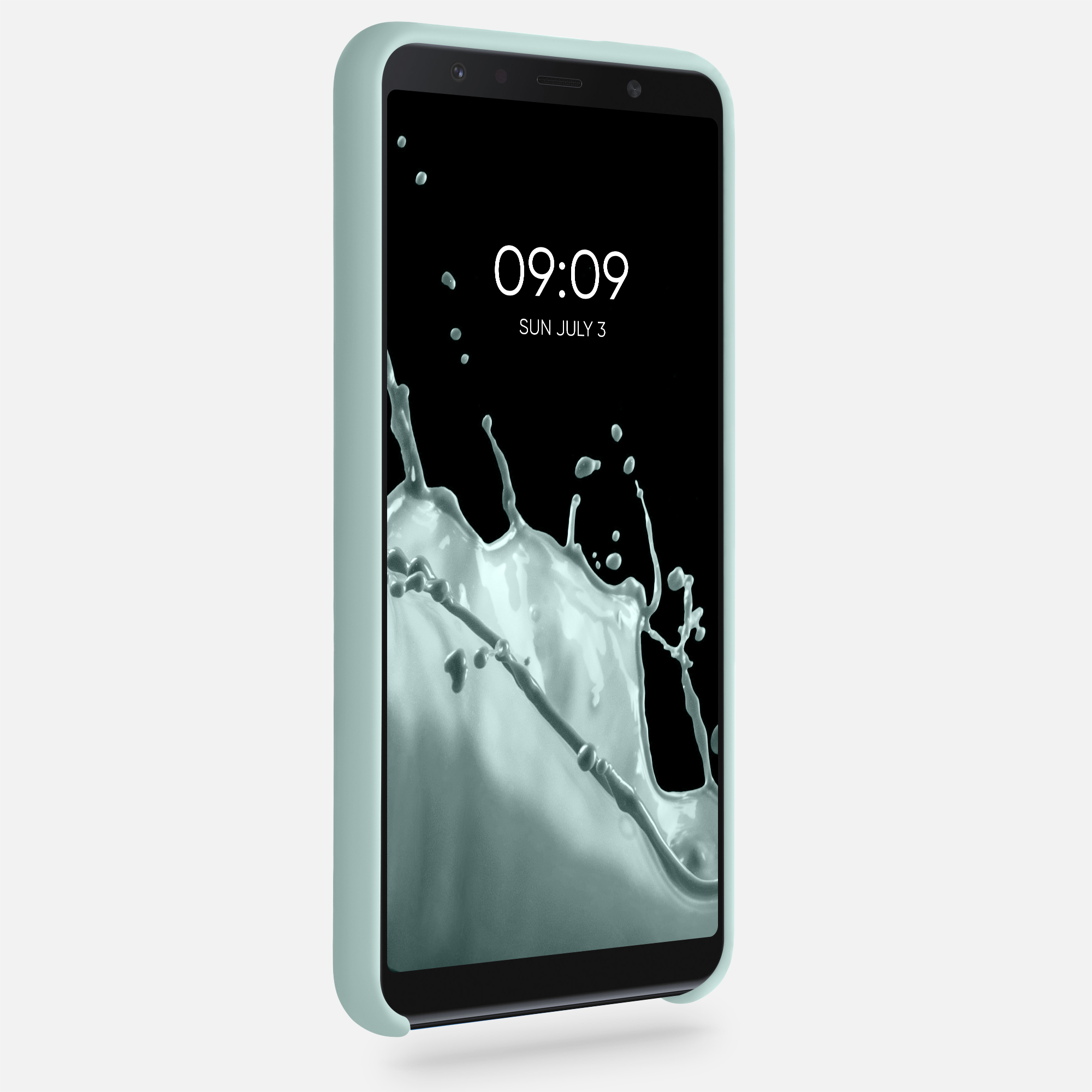 Kryt na mobil Samsung Galaxy A7 (2018) kwmobile TPU mintový