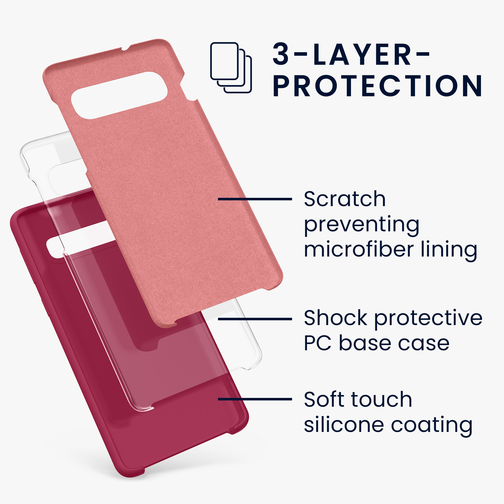 Kryt na mobil Samsung Galaxy S10 kwmobile TPU Fuchsia Matte