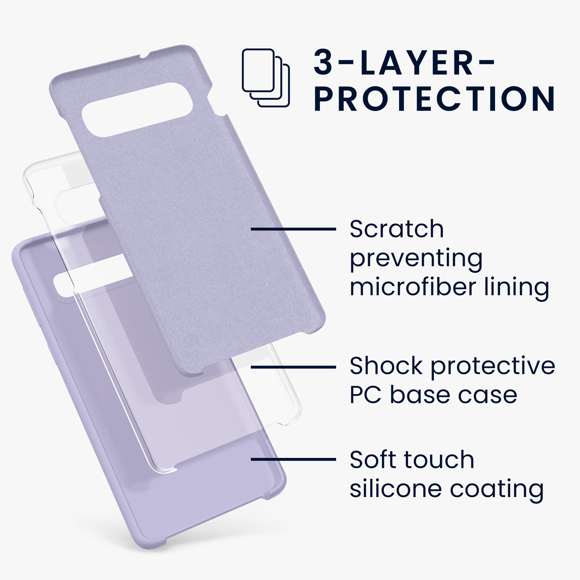 Kryt na mobil Samsung Galaxy S10 kwmobile TPU světle levandulový