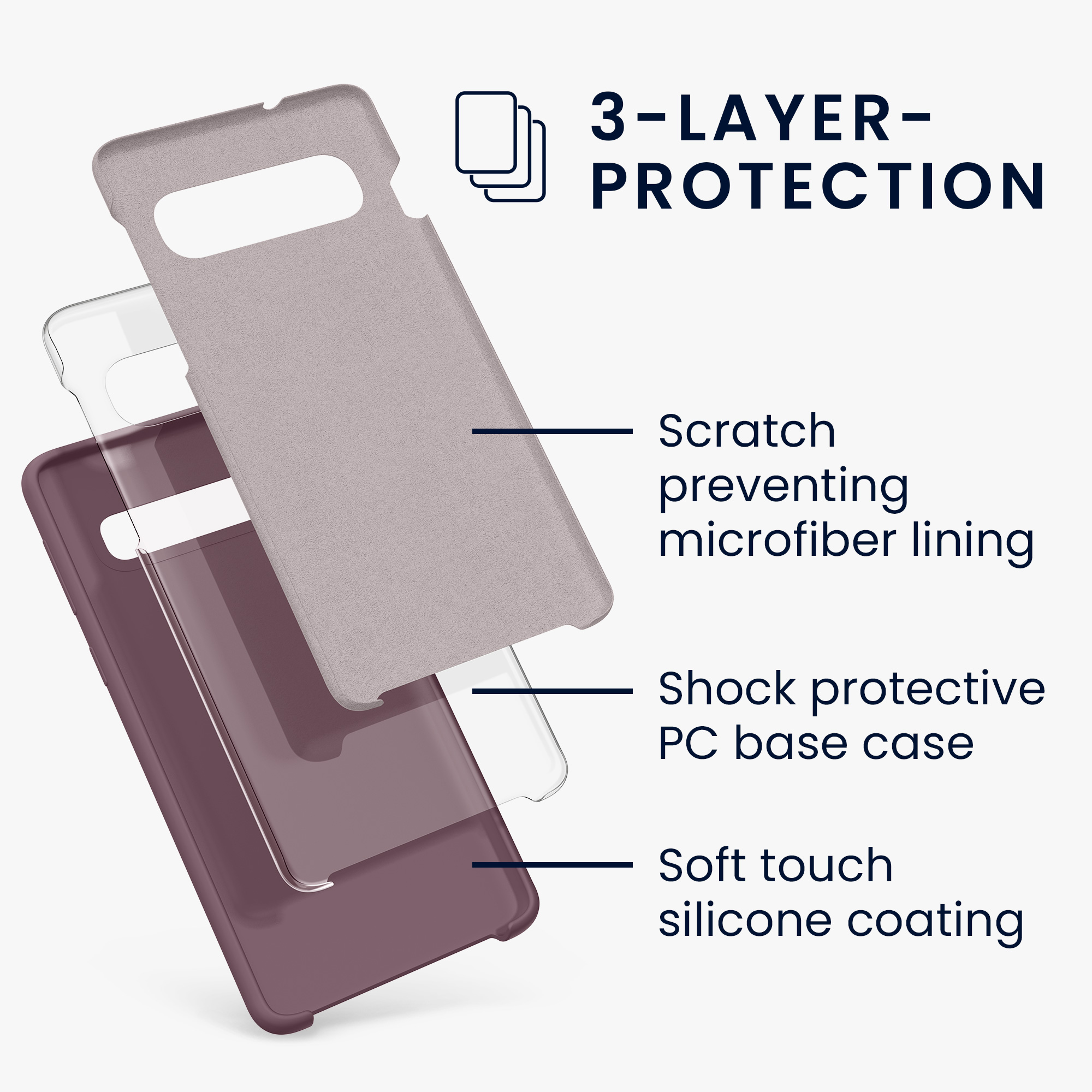 Kryt na mobil Samsung Galaxy S10 kwmobile TPU hroznově fialový