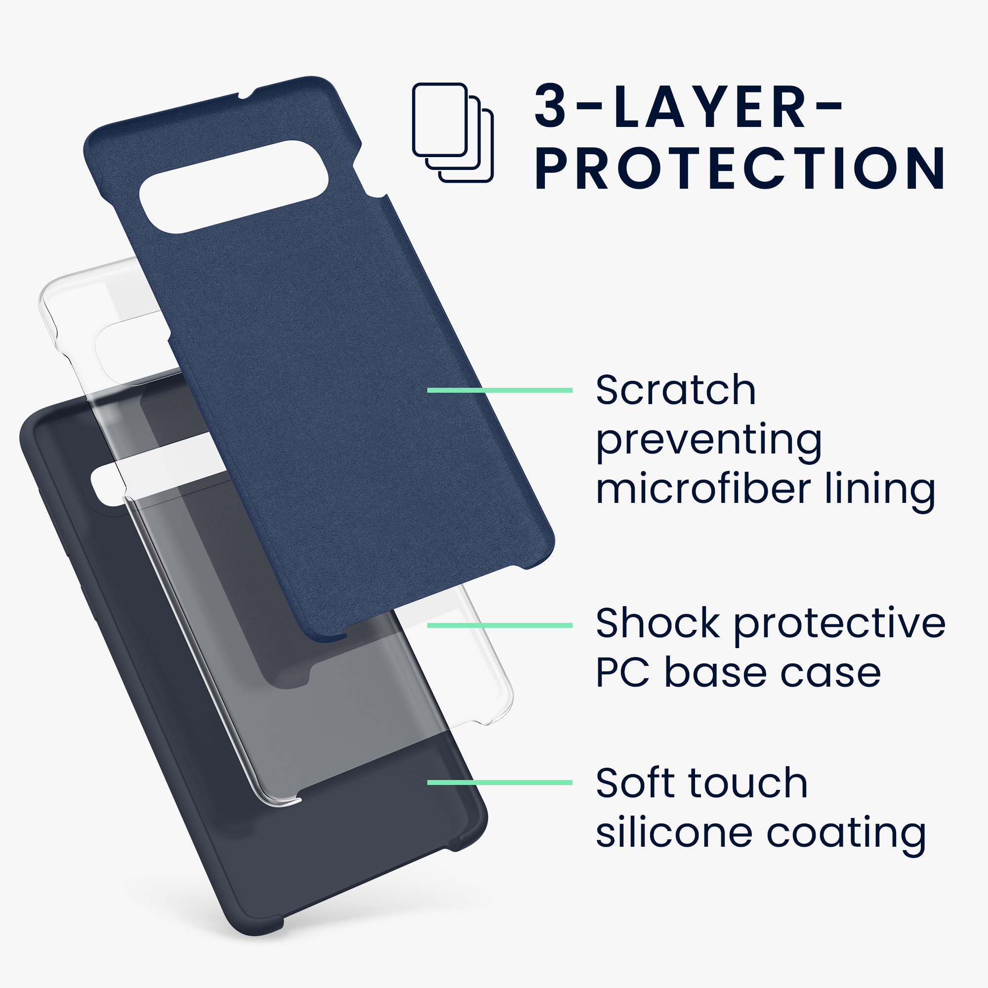 Kryt na mobil Samsung Galaxy S10 kwmobile TPU borůvkově modrý