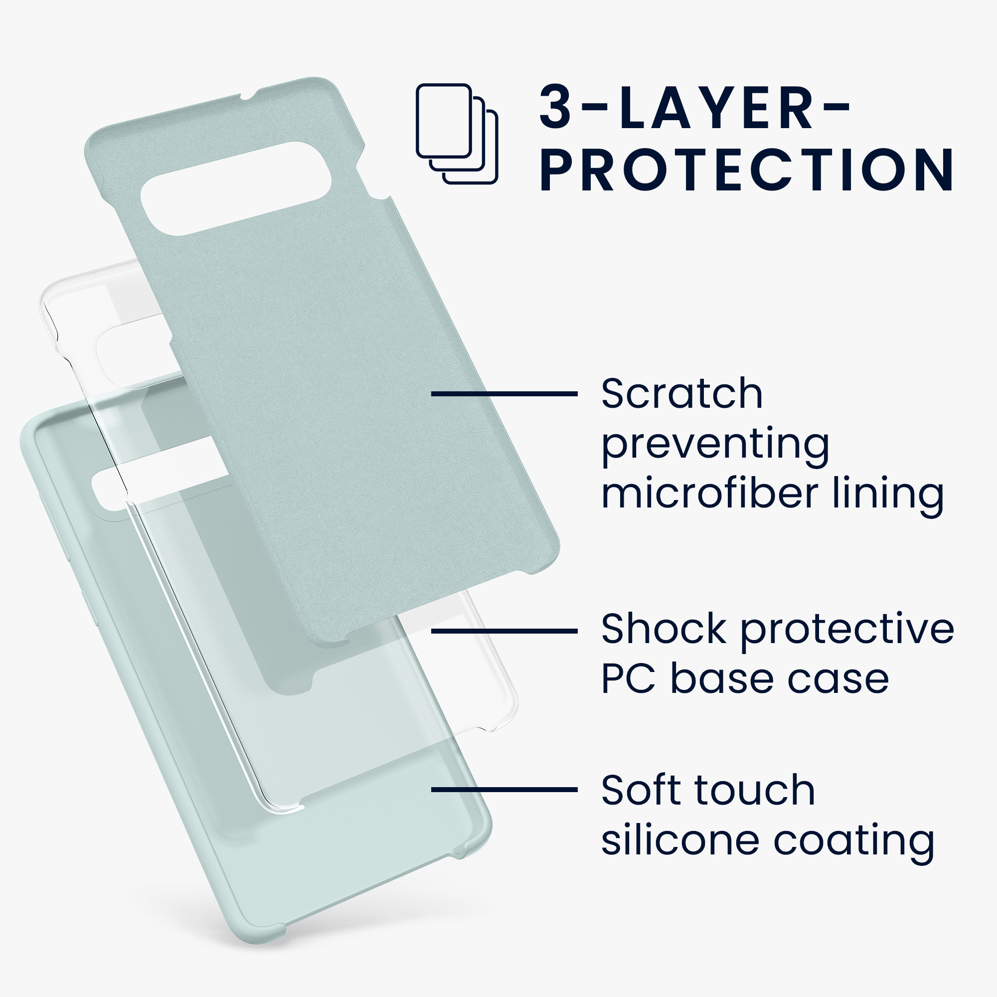 Kryt na mobil Samsung Galaxy S10 kwmobile TPU mintový