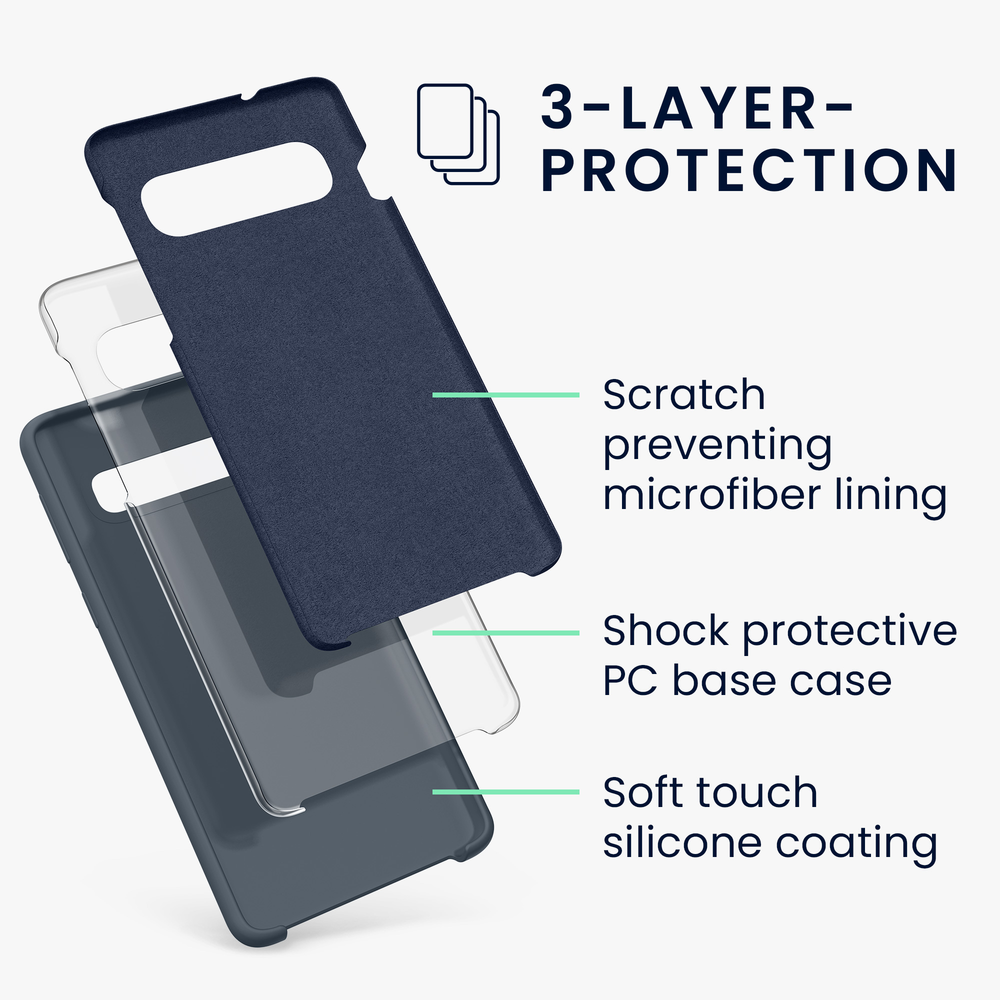 Kryt na mobil Samsung Galaxy S10 kwmobile TPU tmavě břidlicový