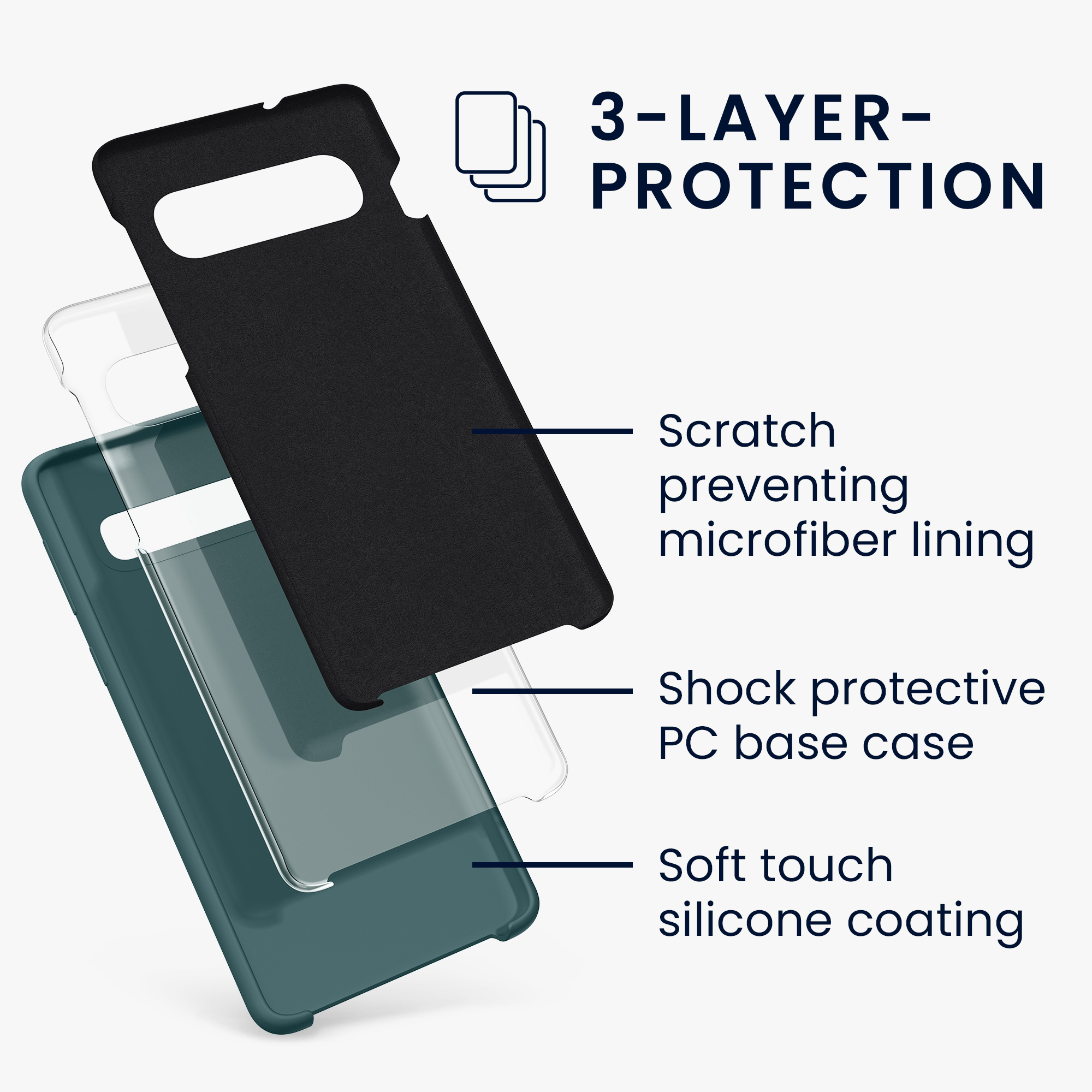 Kryt na mobil Samsung Galaxy S10 kwmobile TPU Arctic Night