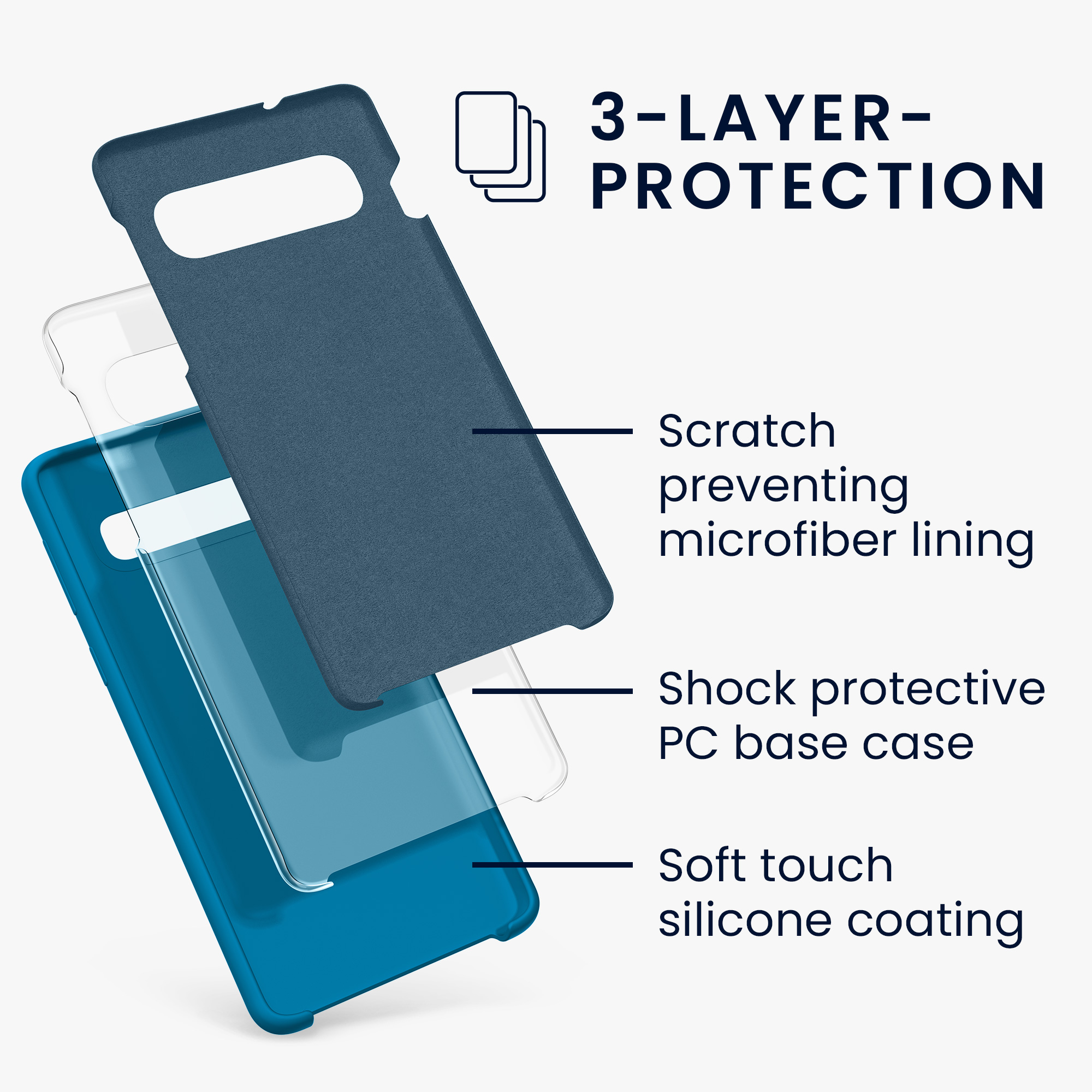 Kryt na mobil Samsung Galaxy S10 kwmobile TPU modrý Blue Reef
