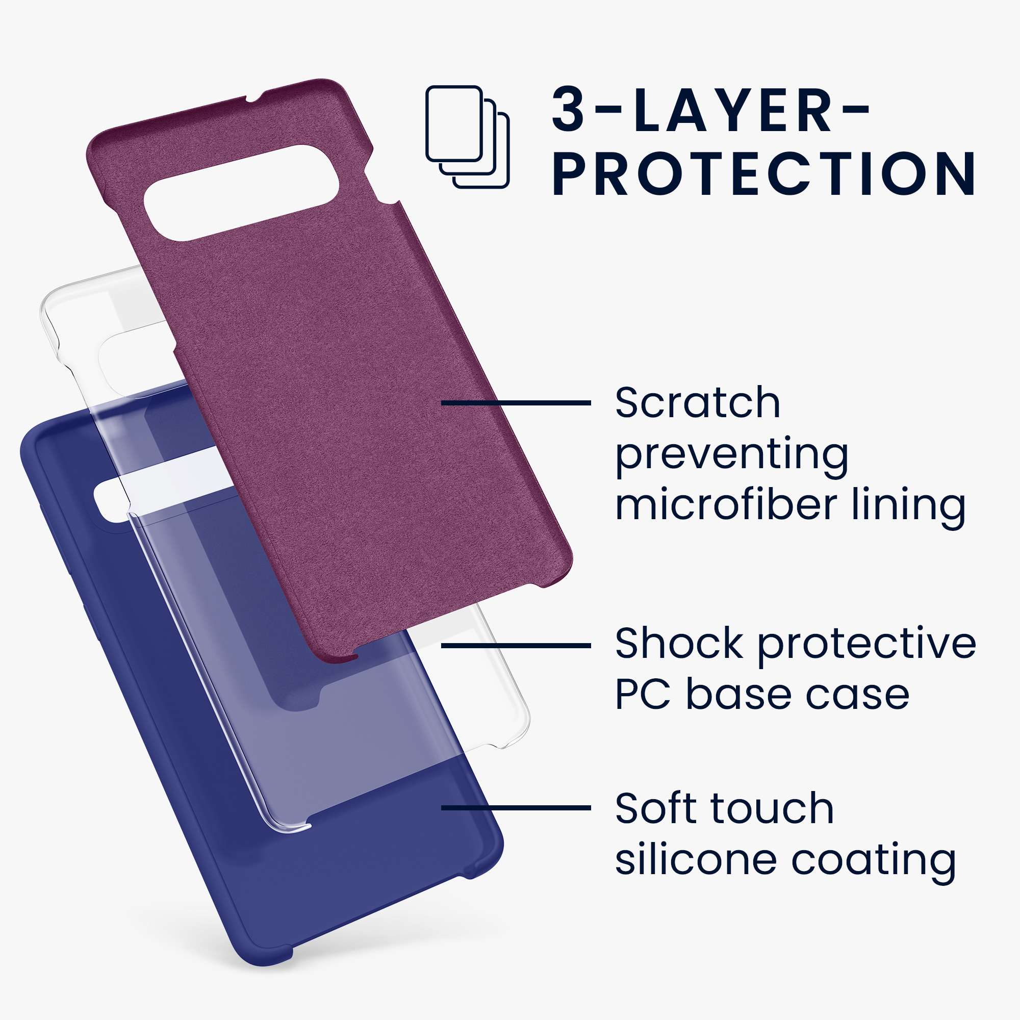 Kryt na mobil Samsung Galaxy S10 kwmobile TPU modrý