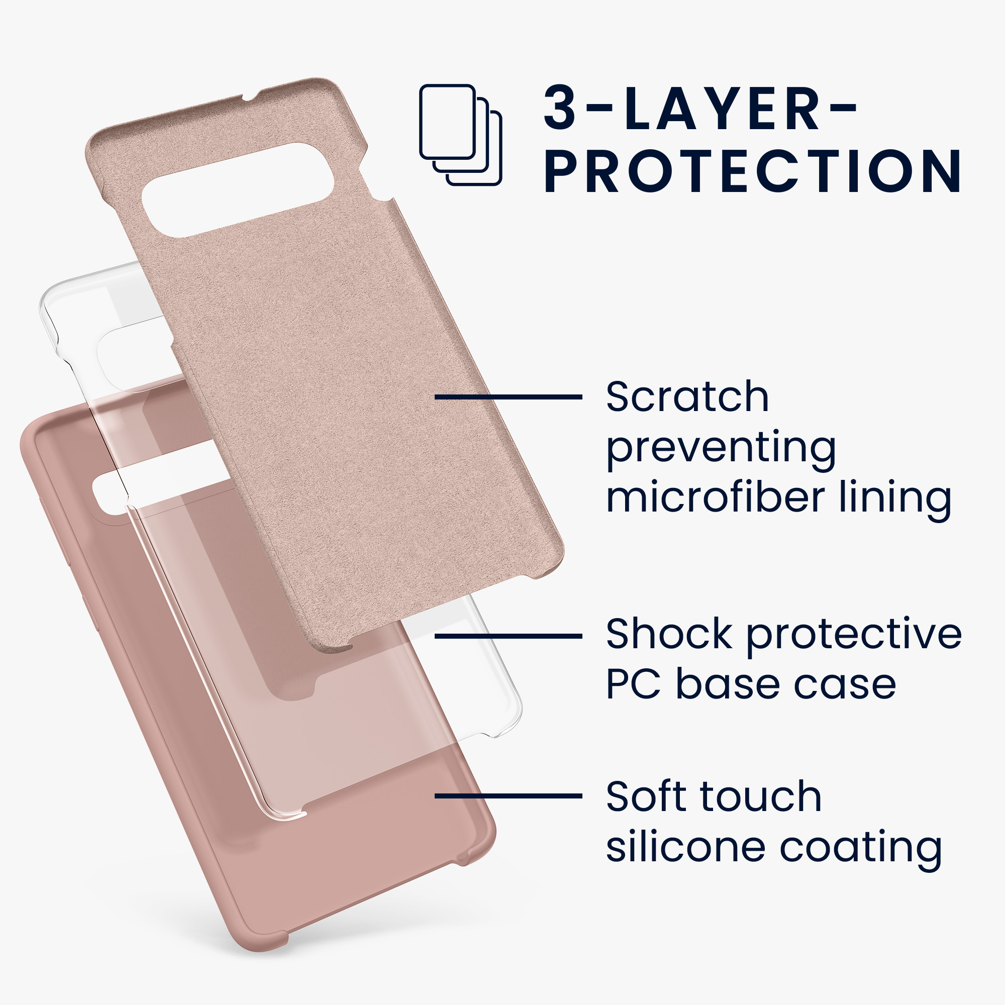 Kryt na mobil Samsung Galaxy S10 kwmobile TPU nude lila
