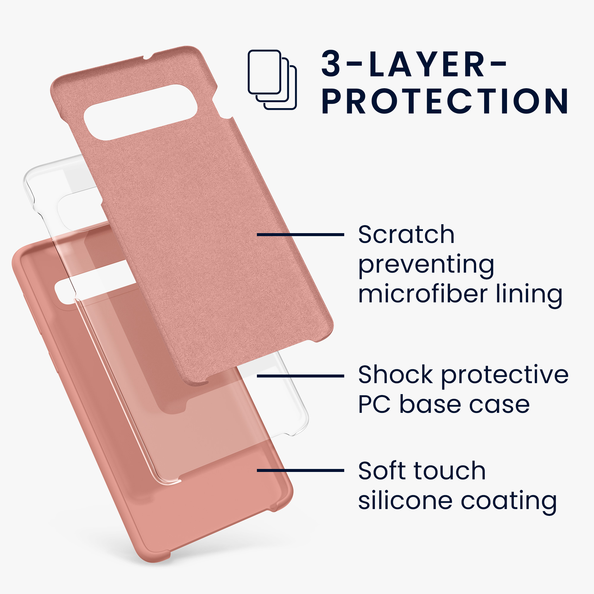 Kryt na mobil Samsung Galaxy S10 kwmobile TPU matně korálový