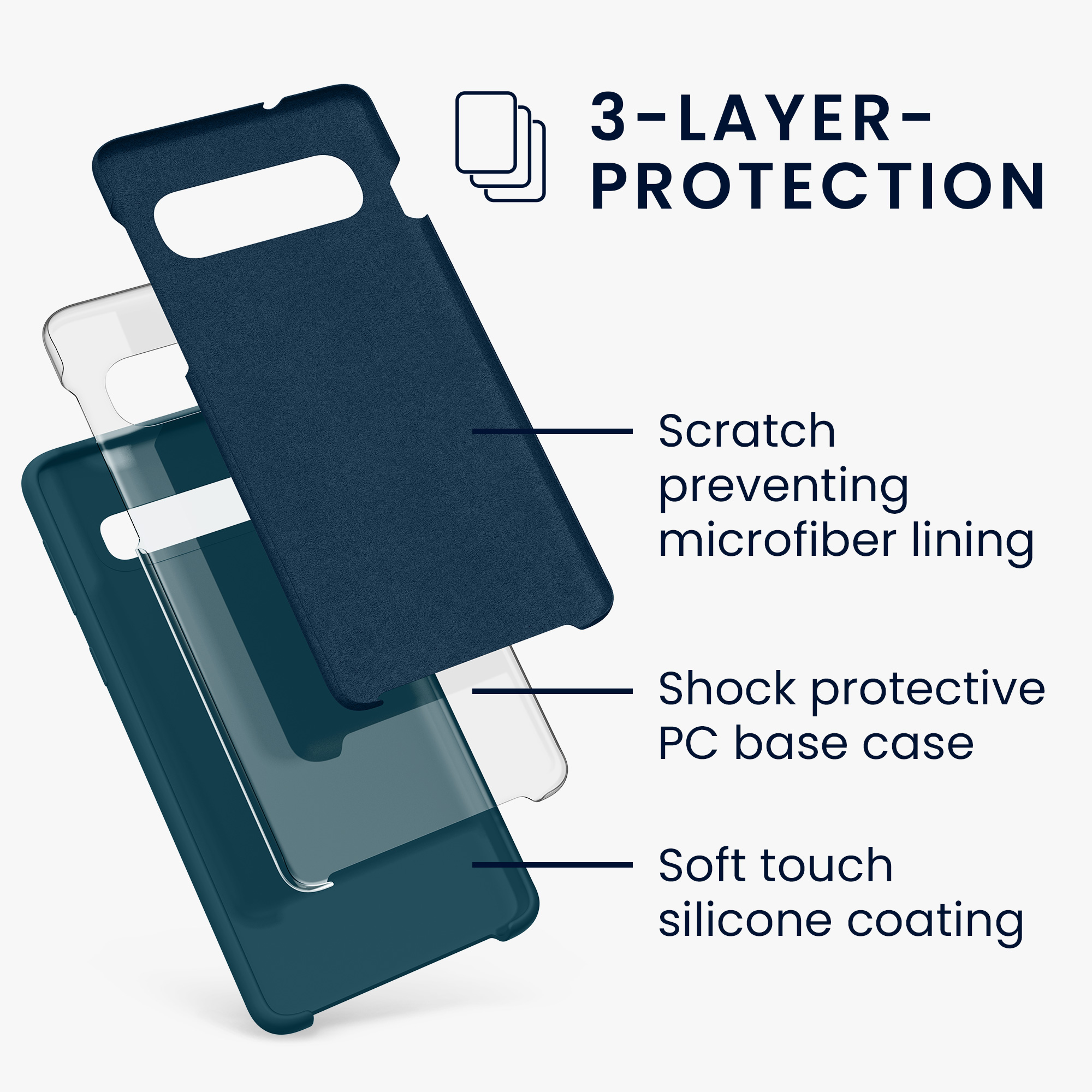 Kryt na mobil Samsung Galaxy S10 kwmobile TPU matně petrolejový