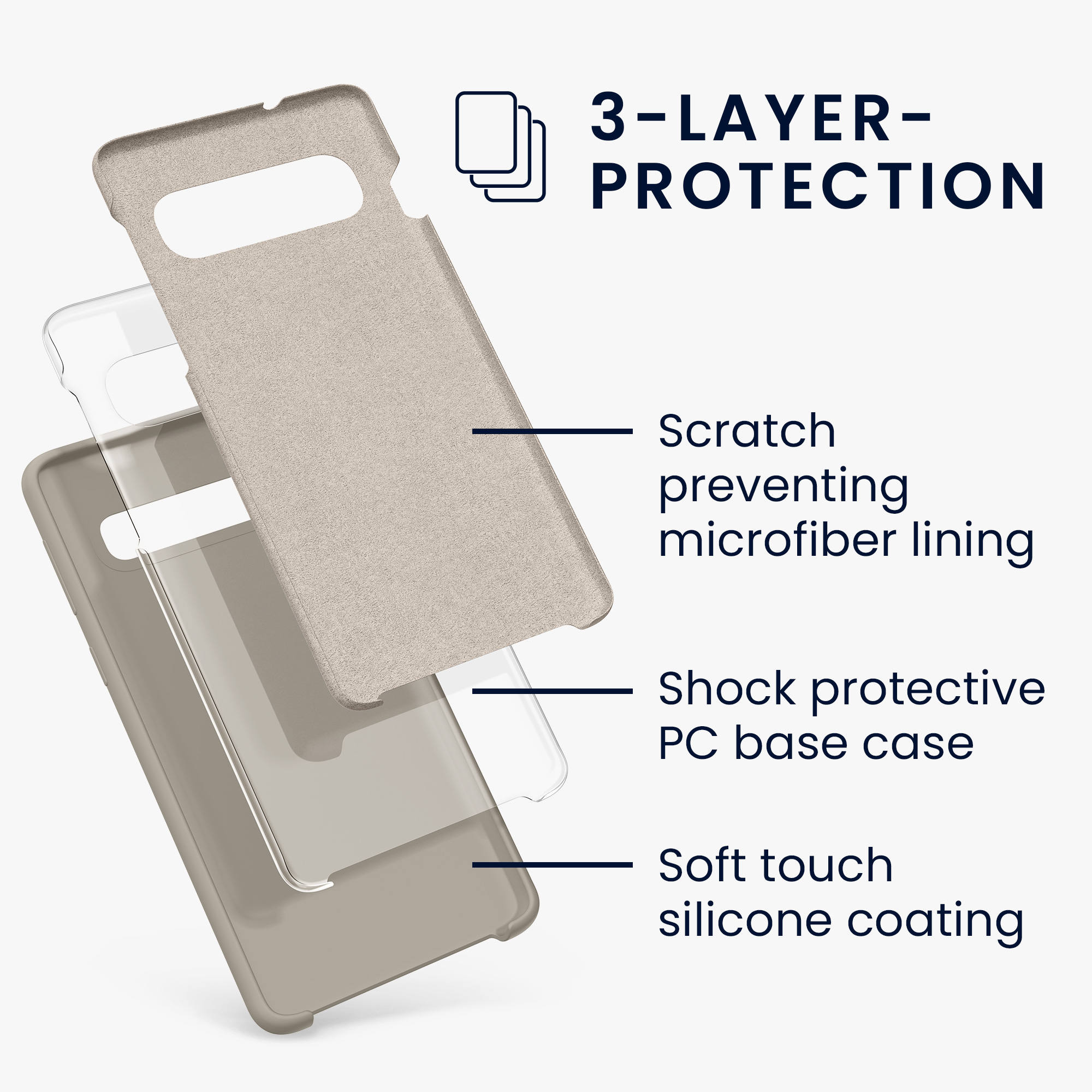 Kryt na mobil Samsung Galaxy S10 kwmobile TPU béžový