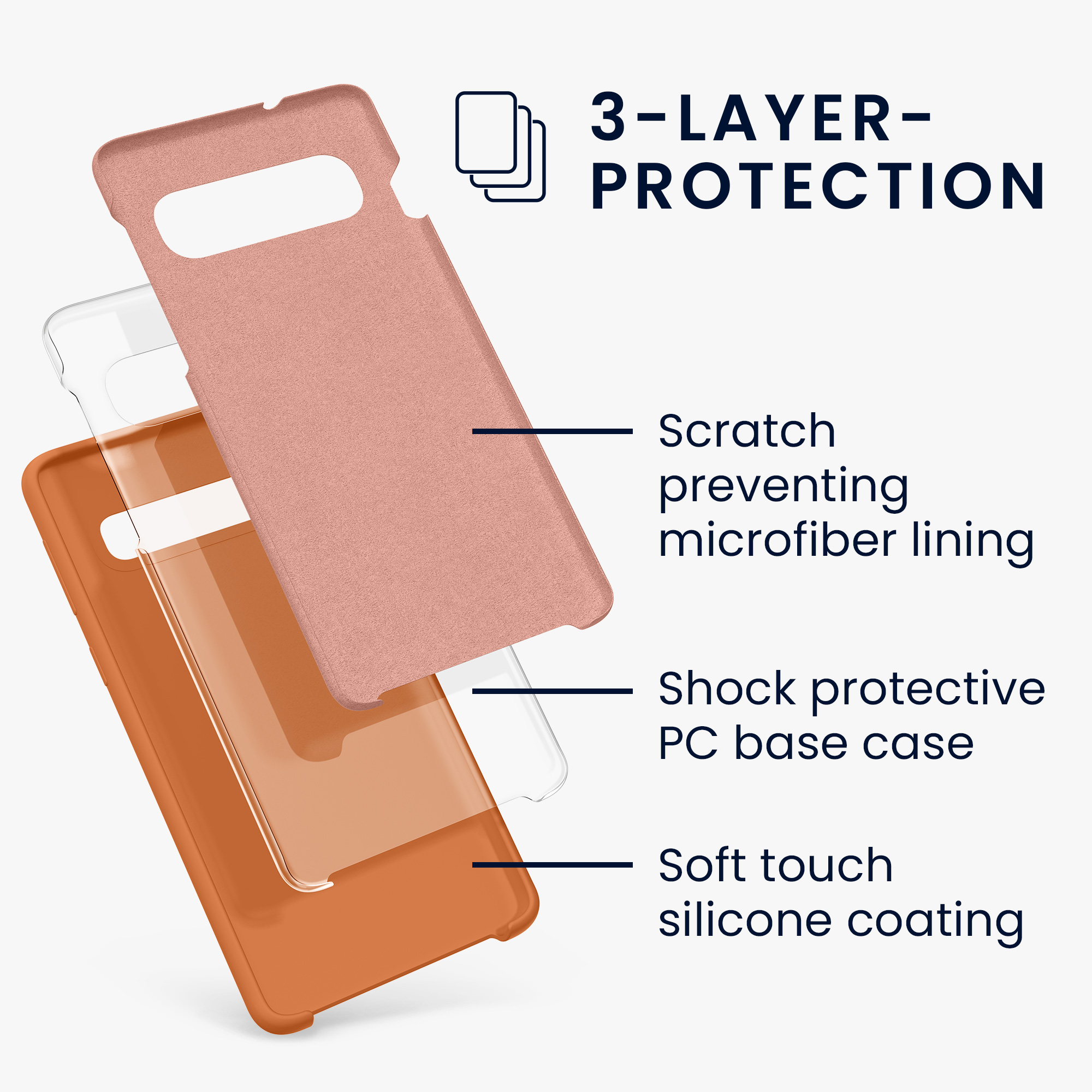 Kryt na mobil Samsung Galaxy S10 kwmobile TPU Warm Apricot