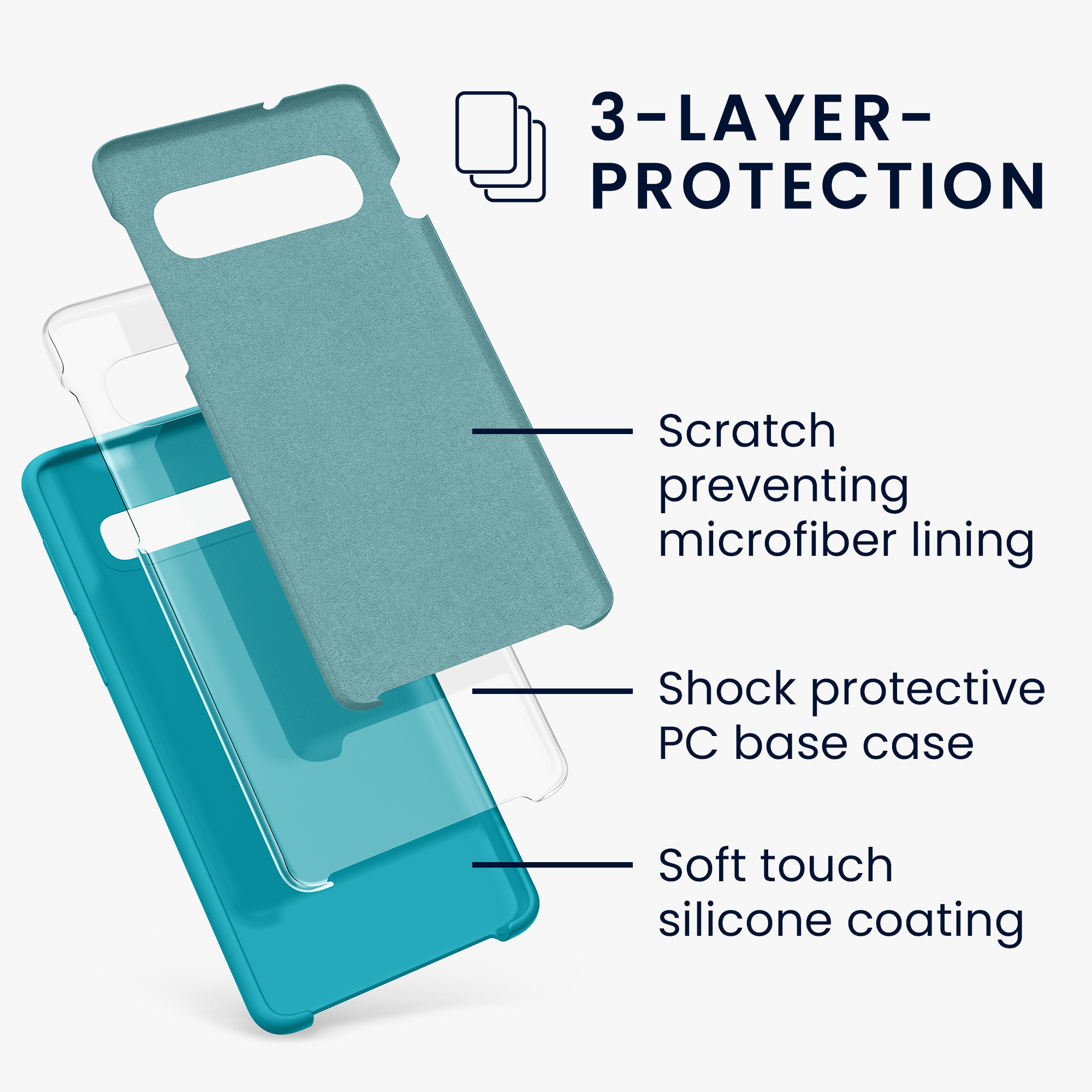 Kryt na mobil Samsung Galaxy S10 kwmobile TPU Cool Glacier